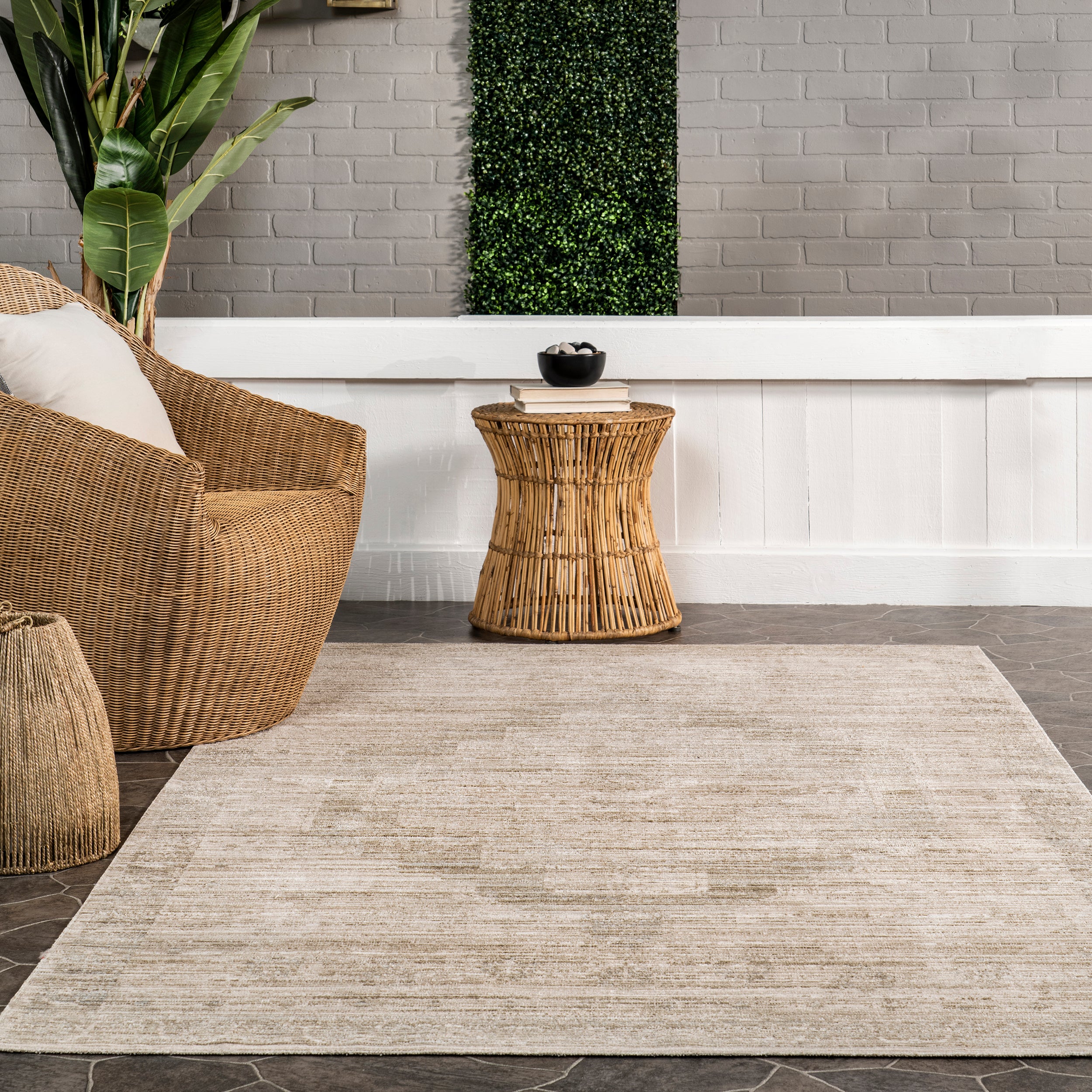 Lotus Vintage Machine Washable Indoor/Outdoor Area Rug - Image 8
