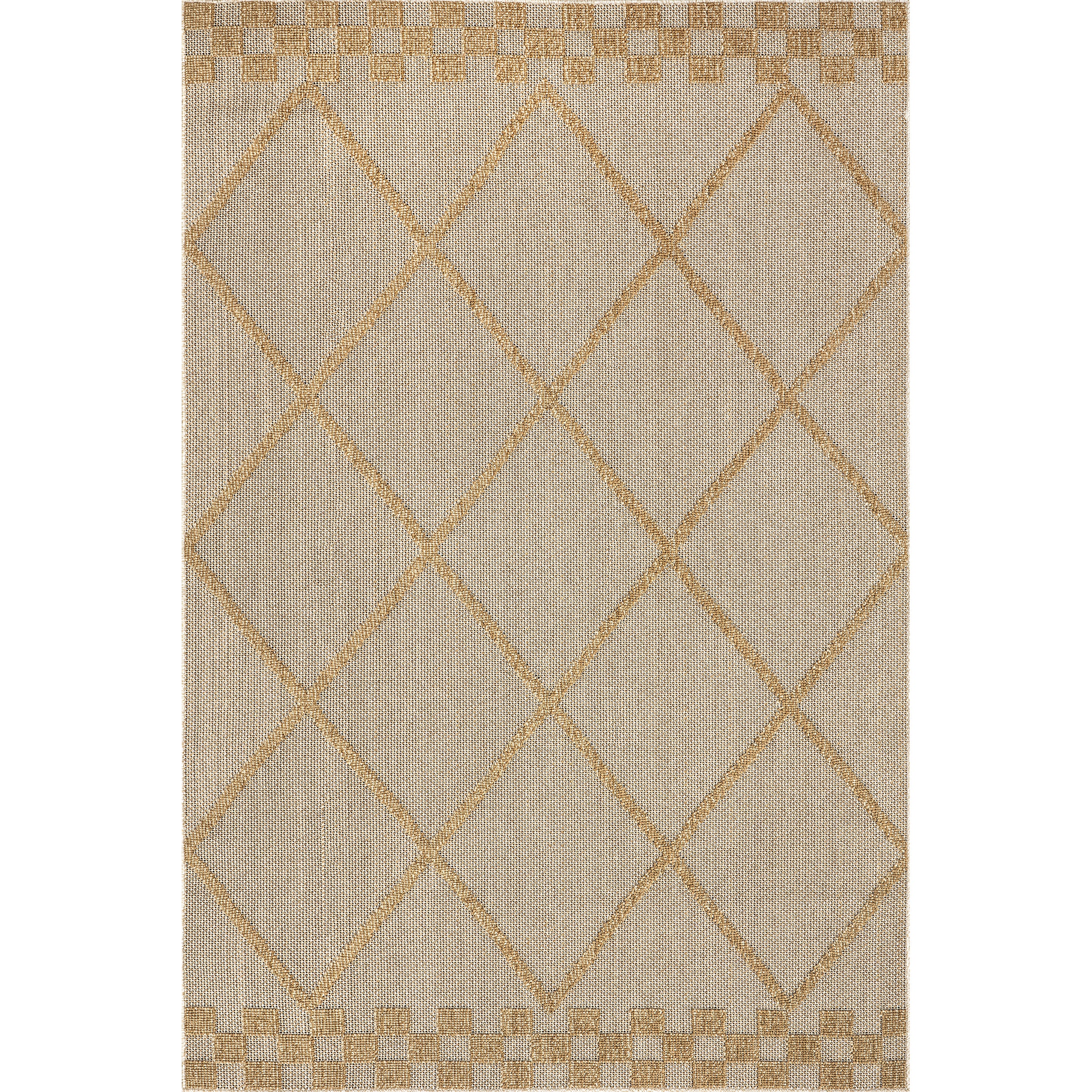 Rhode Raised Lattice Indoor/Outdoor Area Rug