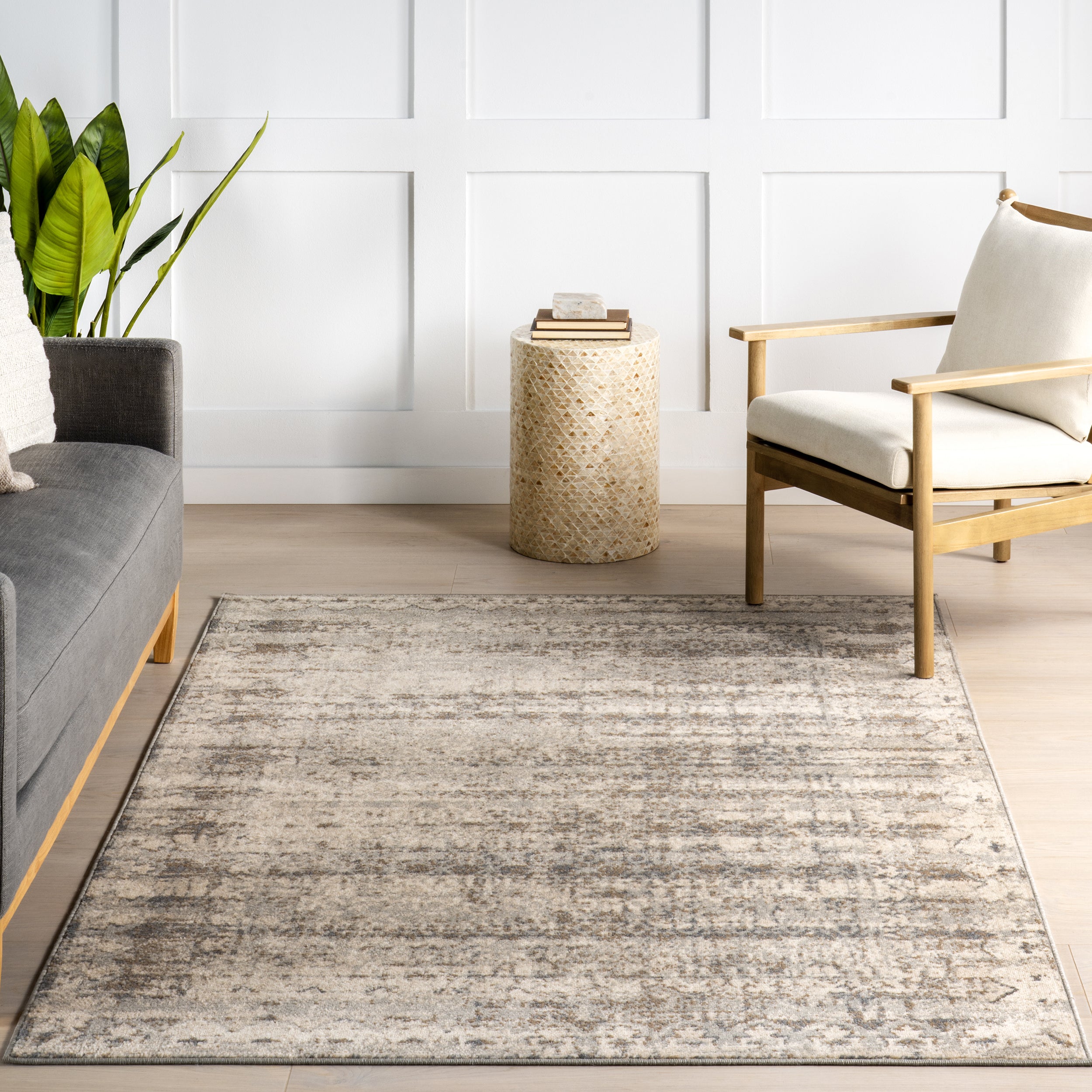 Aella Distressed Medallion Area Rug - Image 9