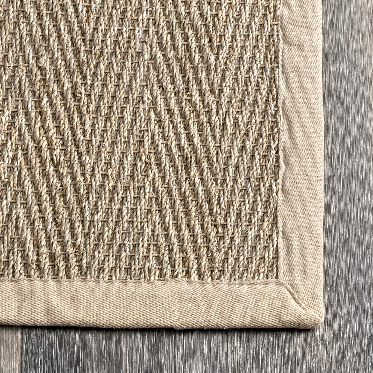 Larnaca Seagrass Herringbone Indoor/Outdoor Area Rug - Image 3
