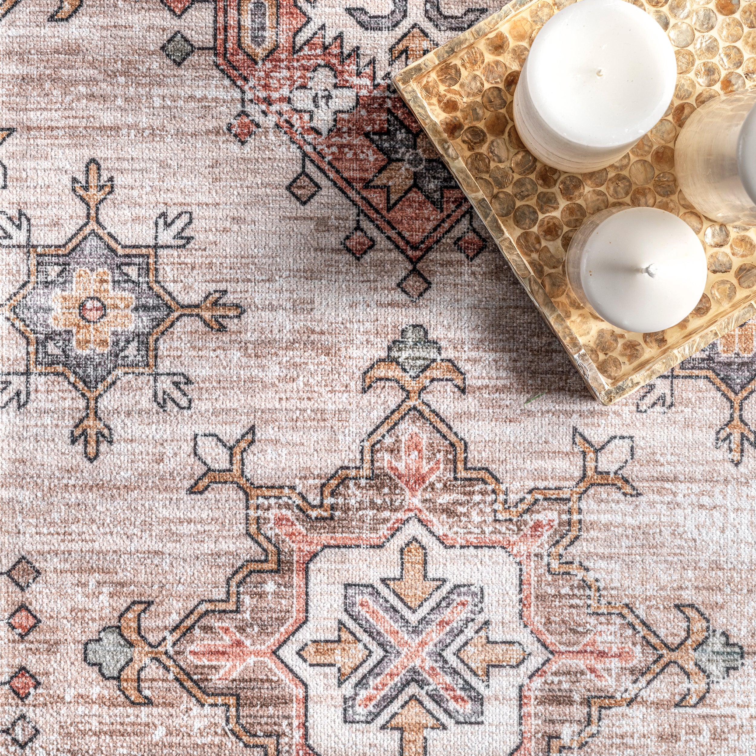 Finley Machine Washable Vintage Distressed Area Rug - Image 27