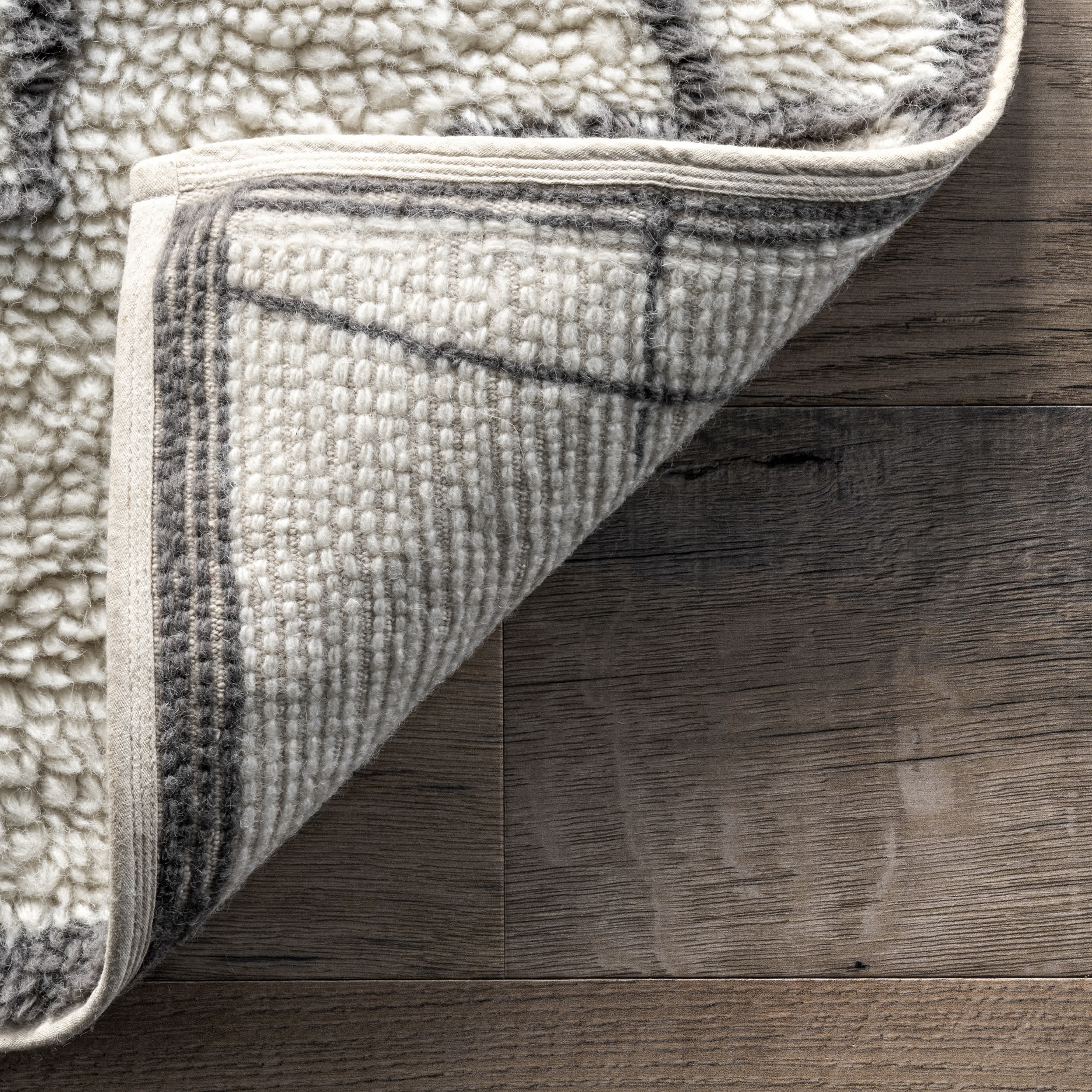 Isabella Machine Washable Wool Contemporary Geometric Area Rug - Image 7