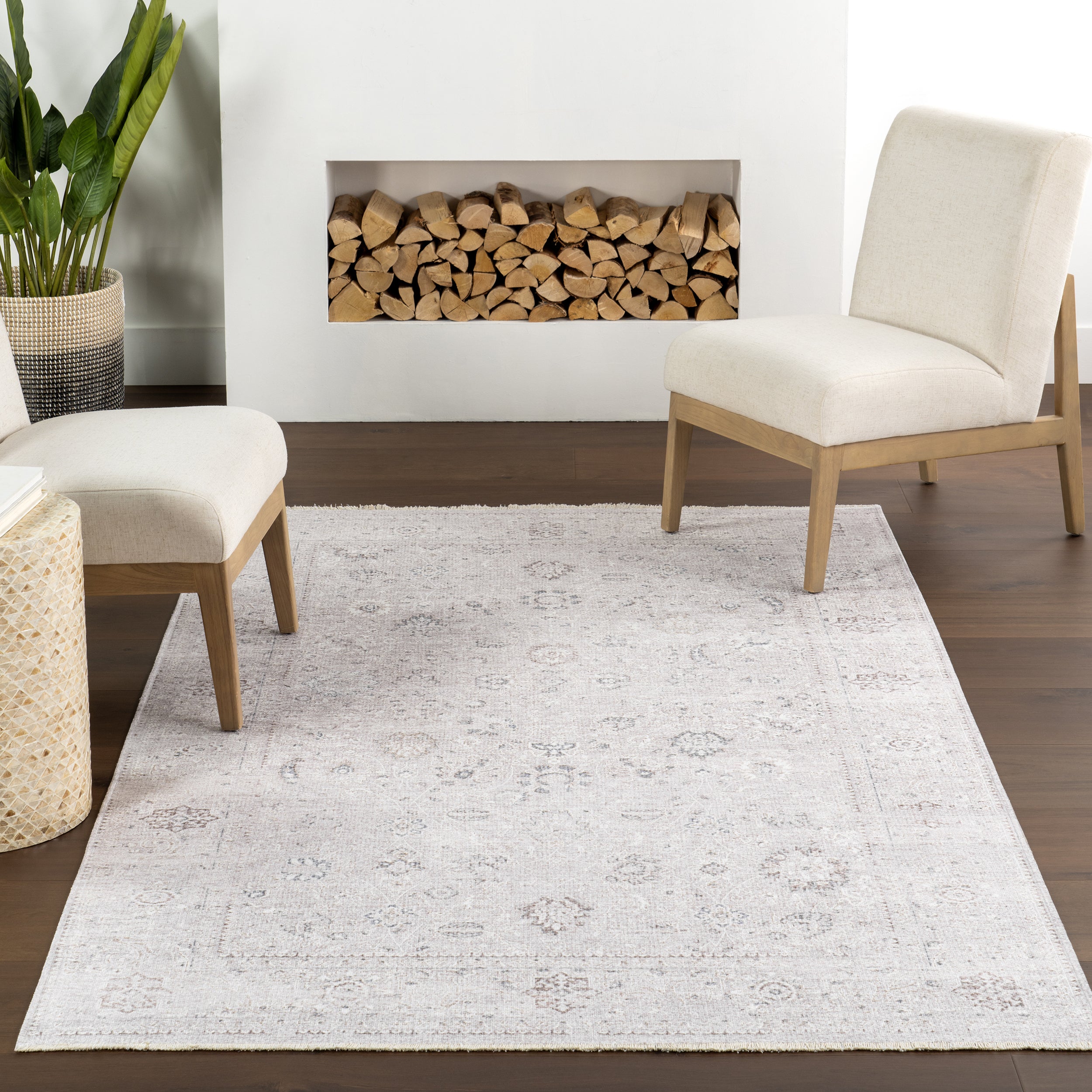 Ayleen SpinClean Traditional Machine Washable Area Rug - Image 8