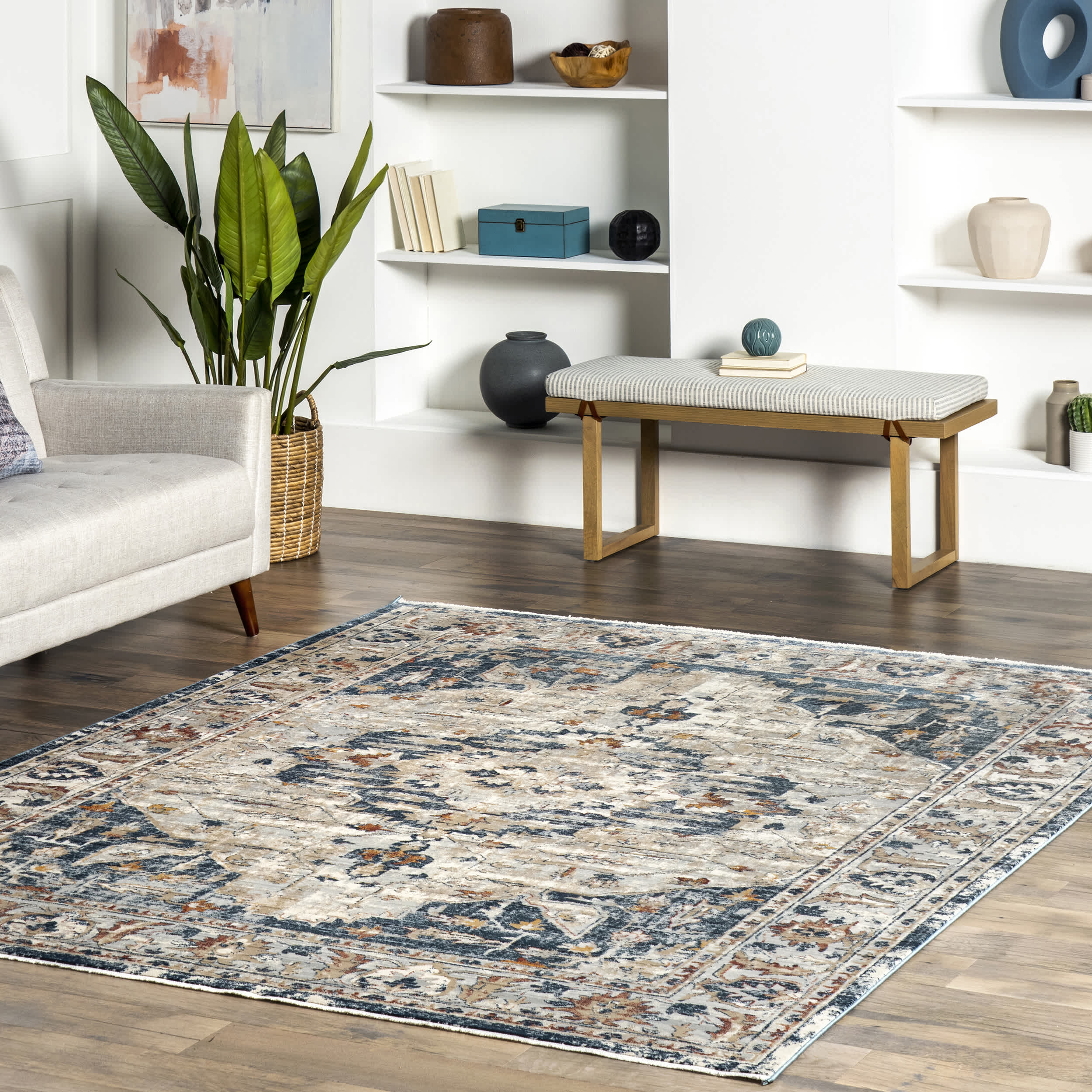 Josephine Winged Cartouche Area Rug - Image 2