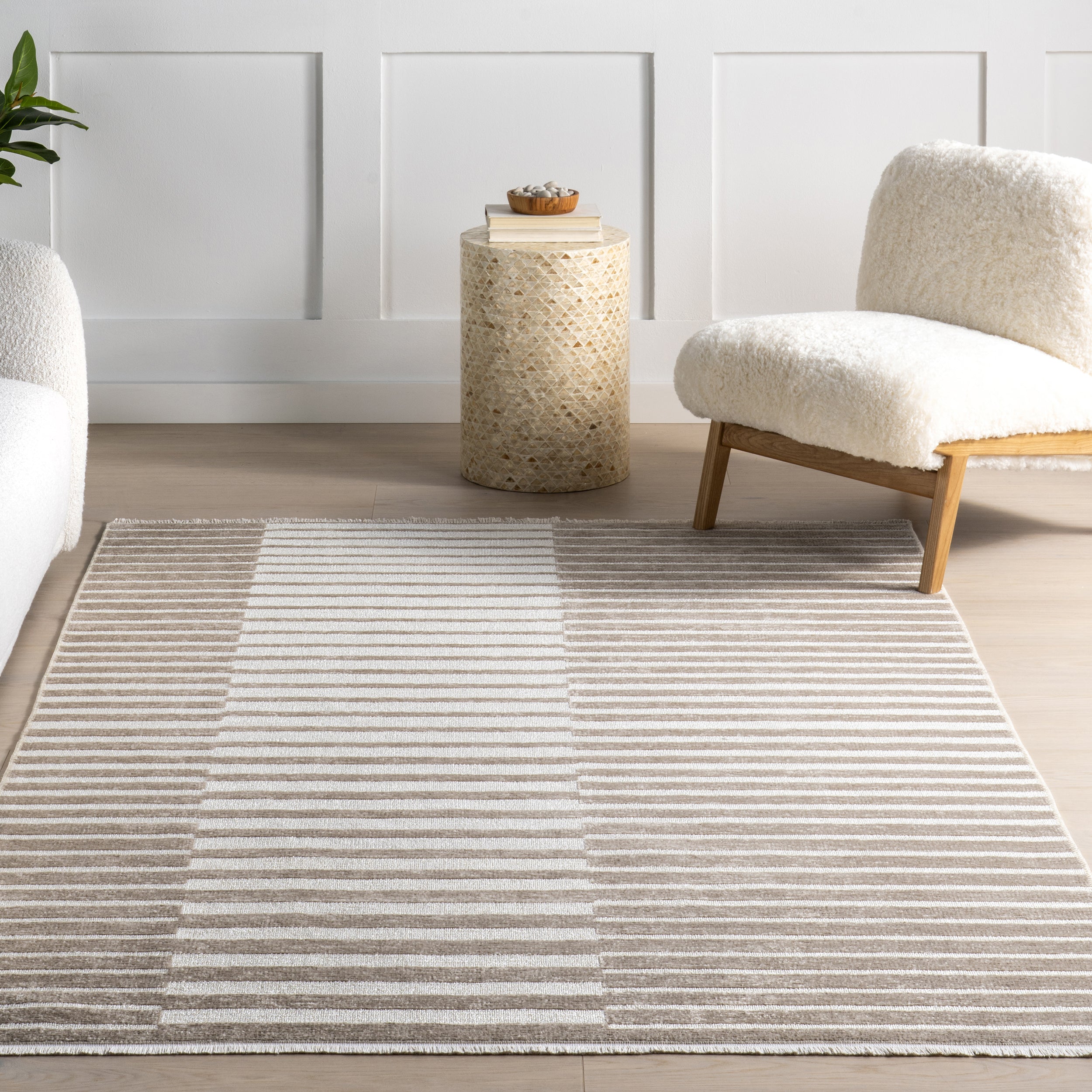 Mirielle Striped Machine Washable Area Rug - Image 9
