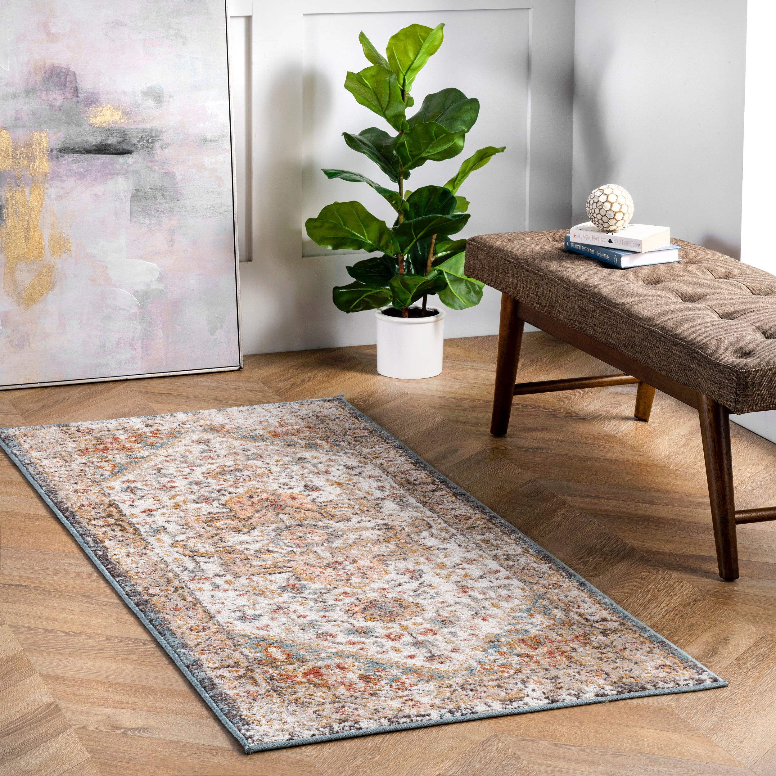 Justine Vintage Medallion Area Rug - Image 12