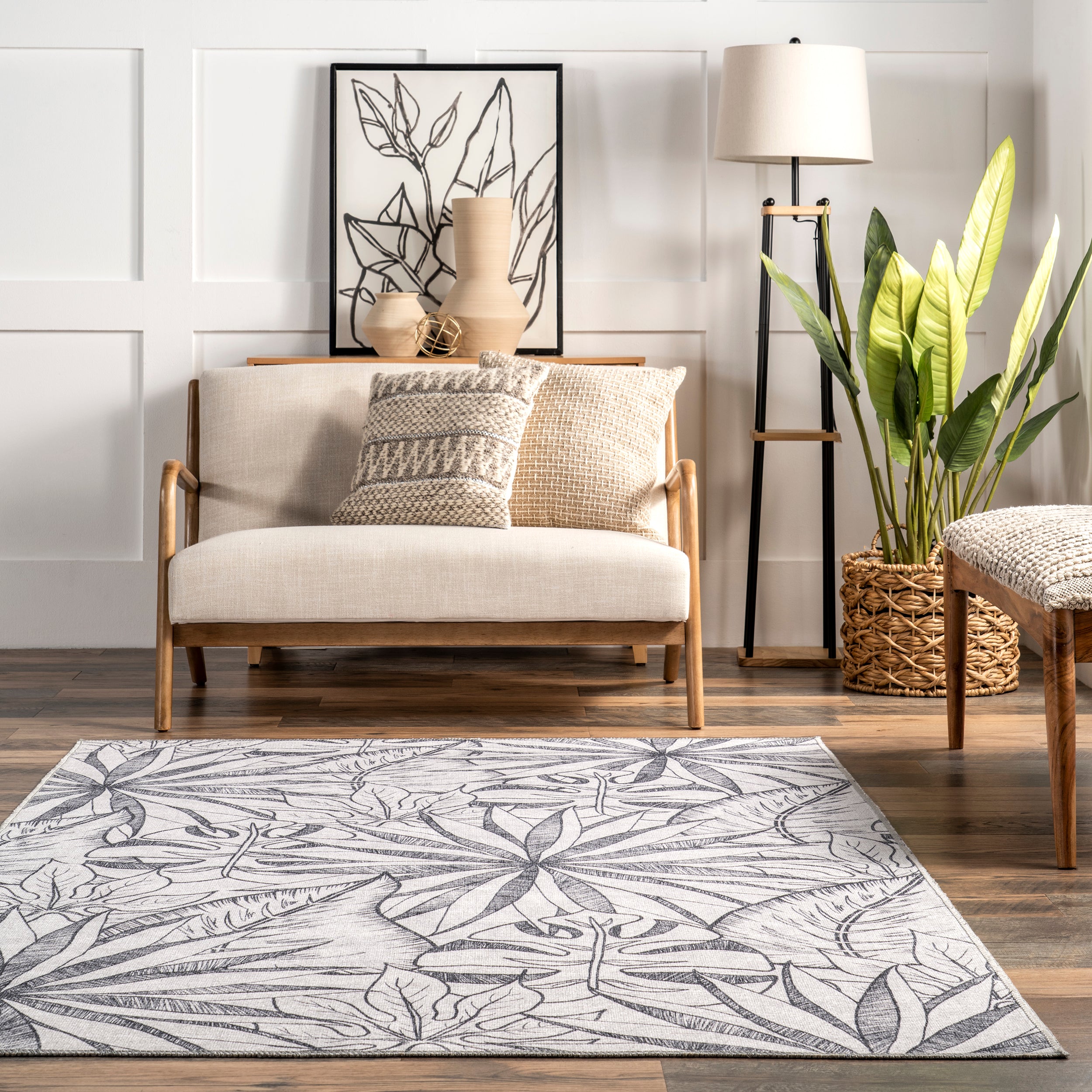 Emilia Tropical Machine Washable Reverisble Area Rug - Image 8