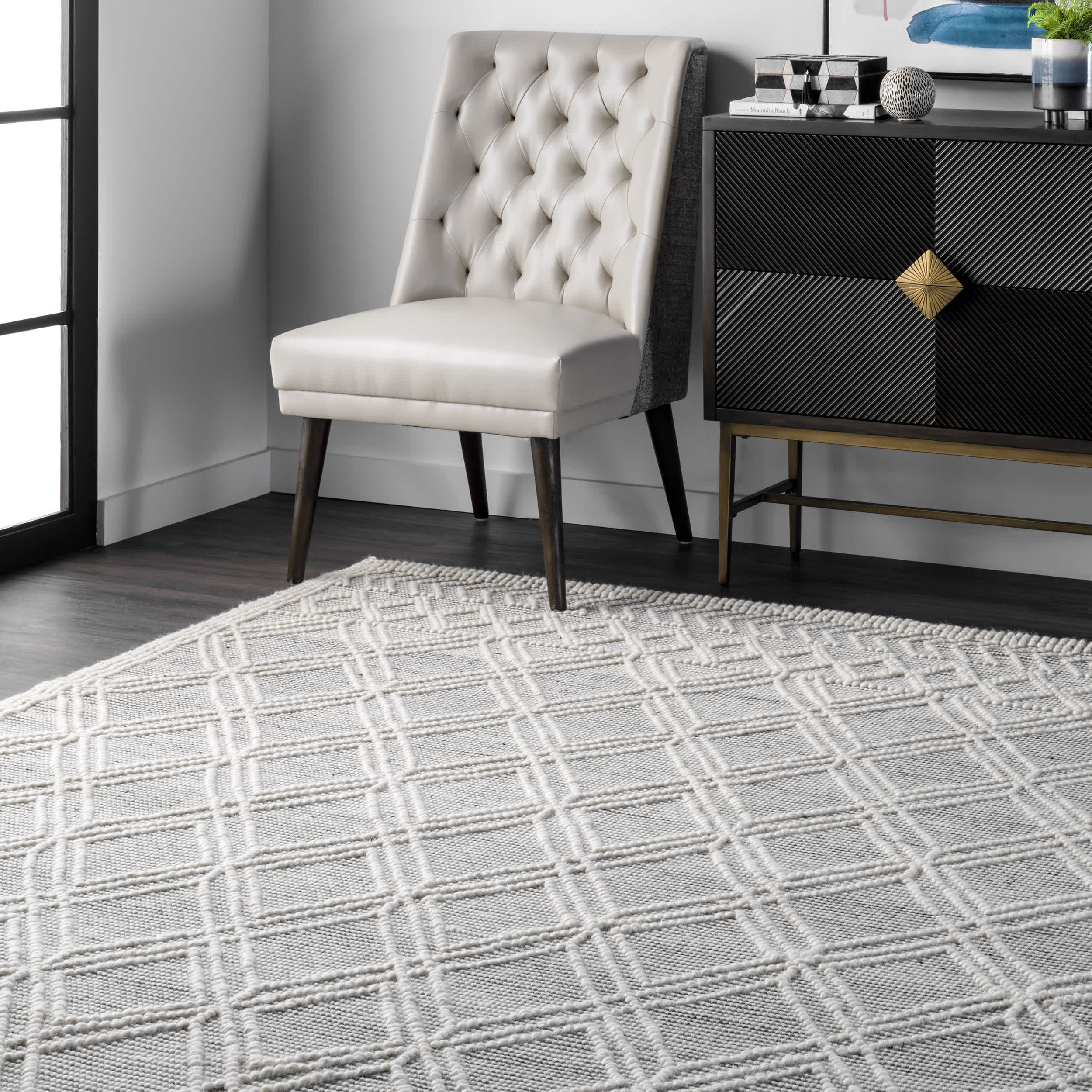 Contemporary Trellis Natti Area Rug - Image 9