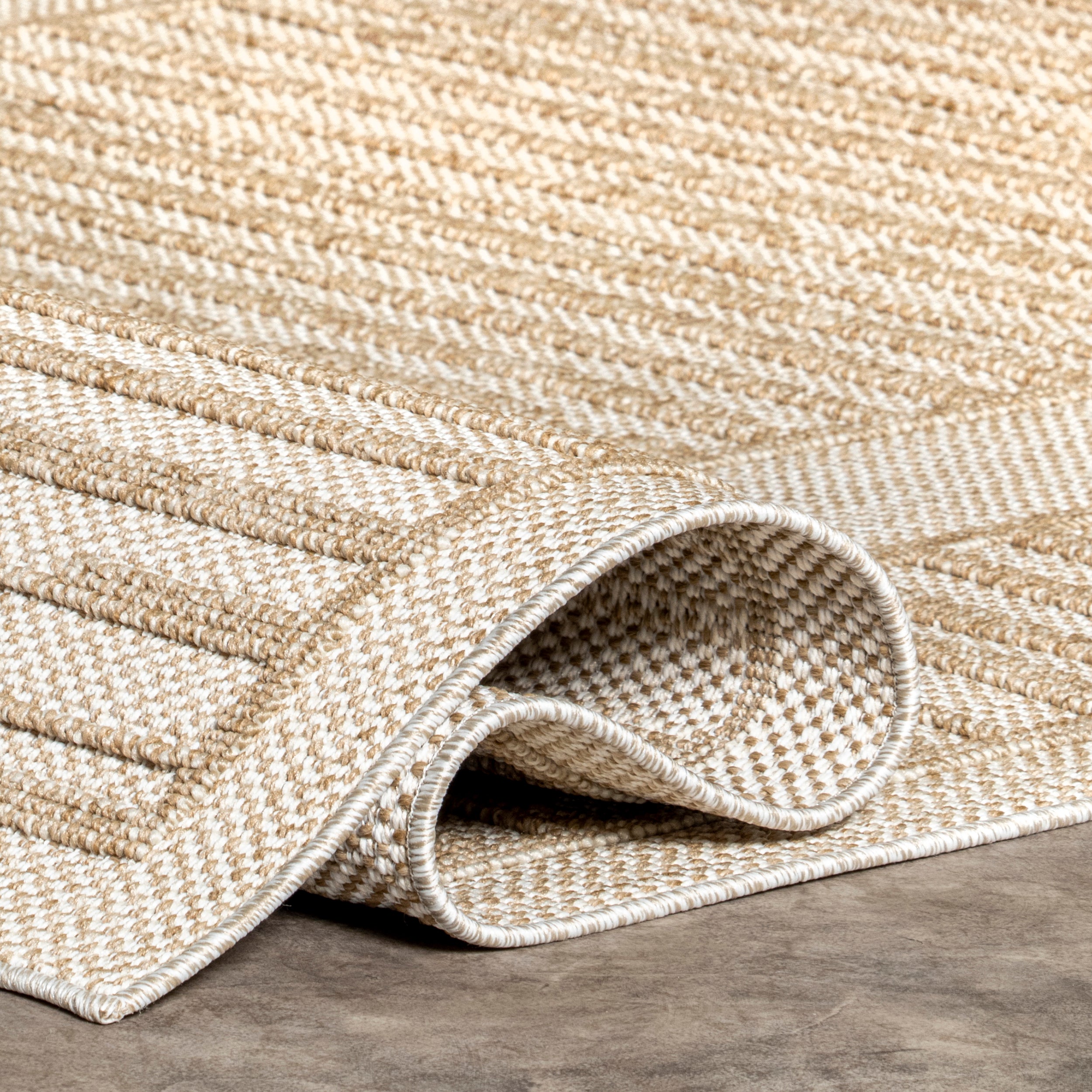 Rickie Solid Striped Indoor/Outdoor Area Rug - Image 4