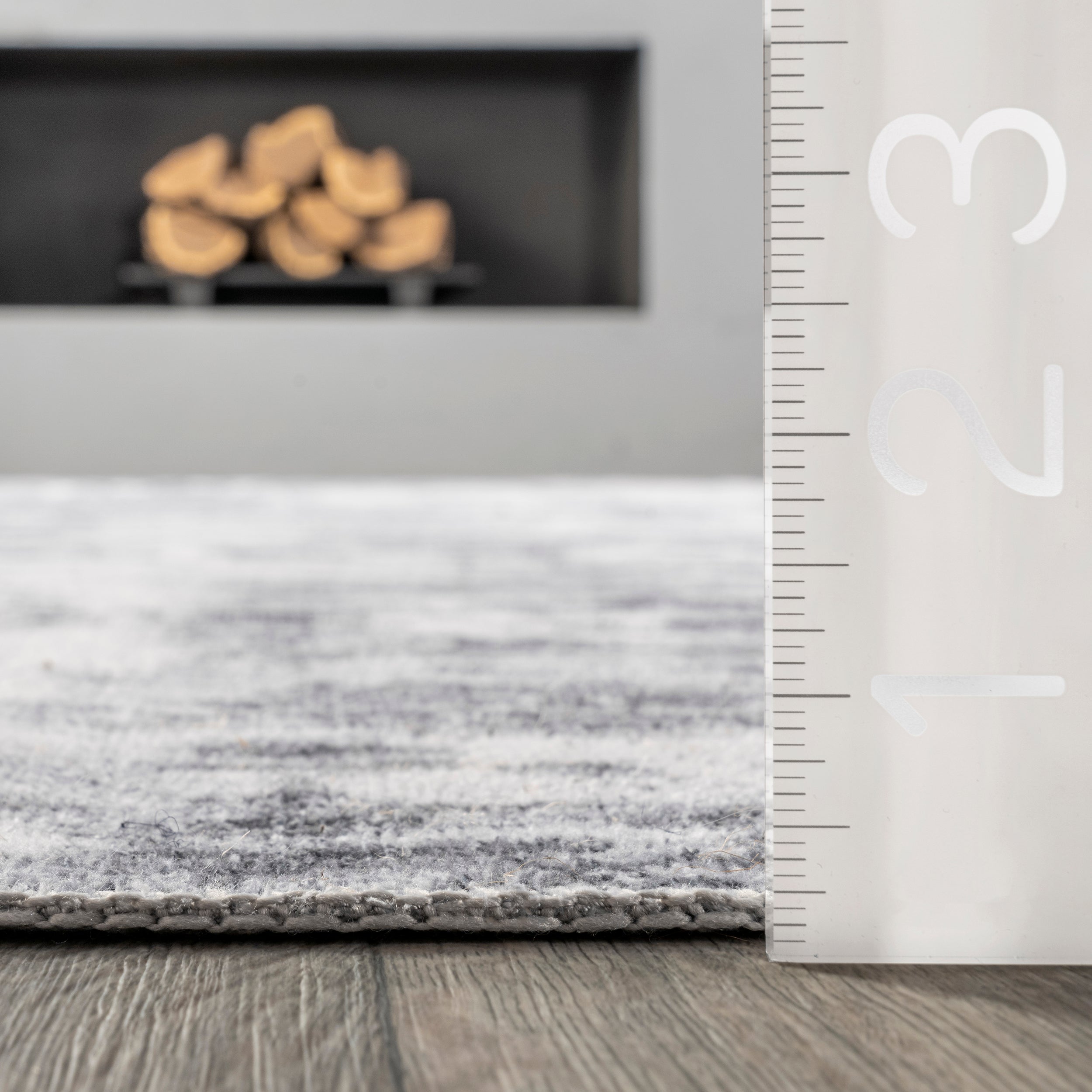 Alva Faded Abstract Machine Washable Area Rug - Image 3