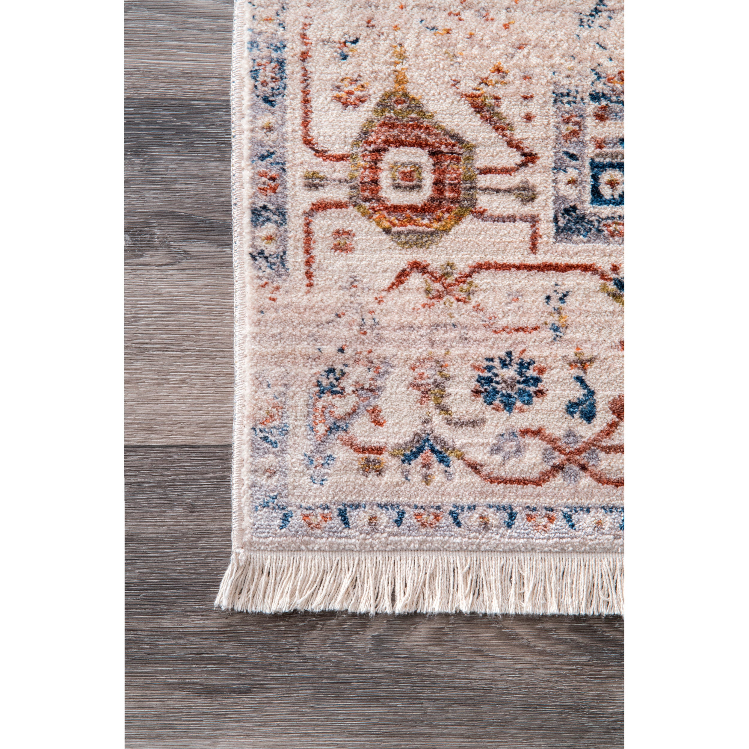 Harriet Vintage Medallion Fringe Area Rug - Image 15