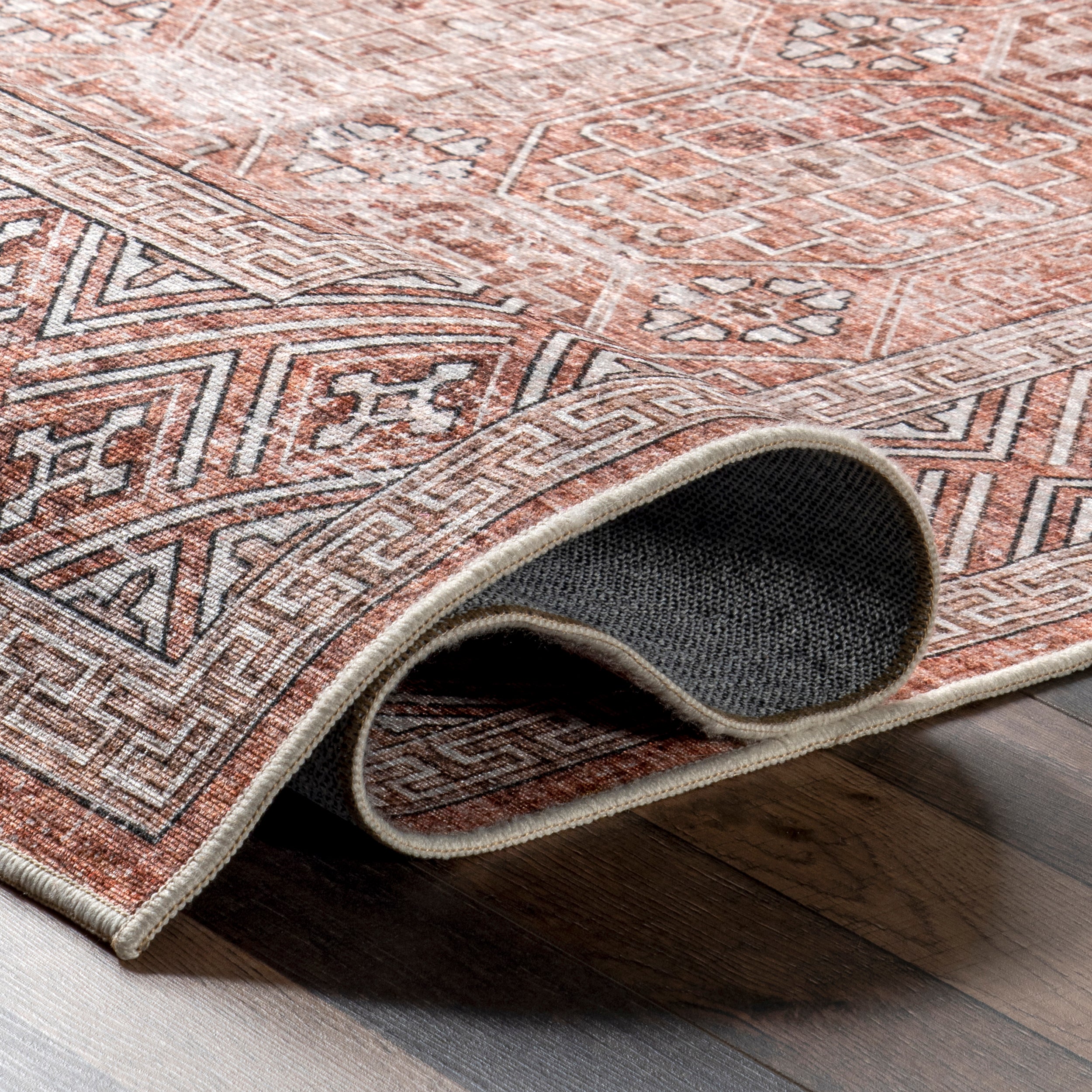 Xenia Faded Transitional Machine Washable Area Rug - Image 13
