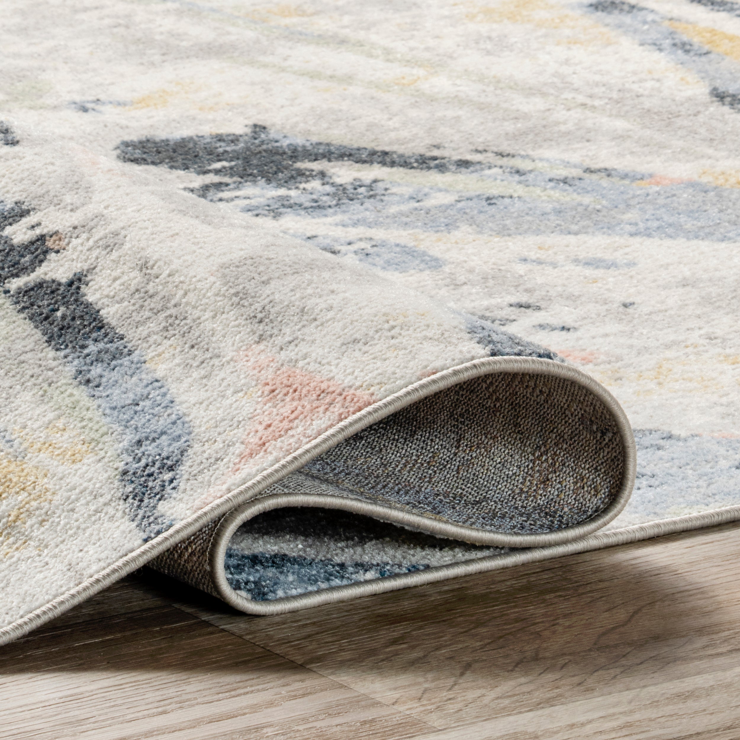 Daveign Abstract Lines Machine Washable Area Rug - Image 4