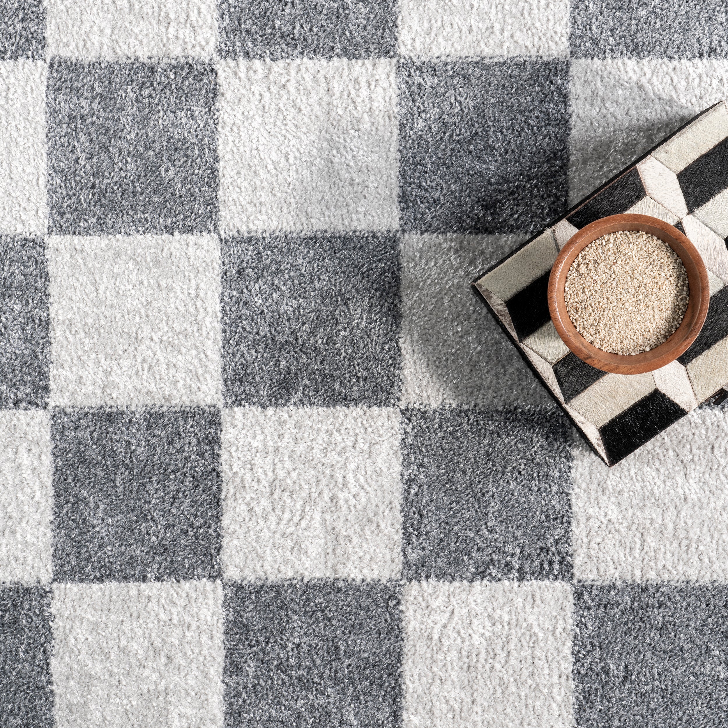 Naya Checkered Machine Washable Area Rug - Image 16