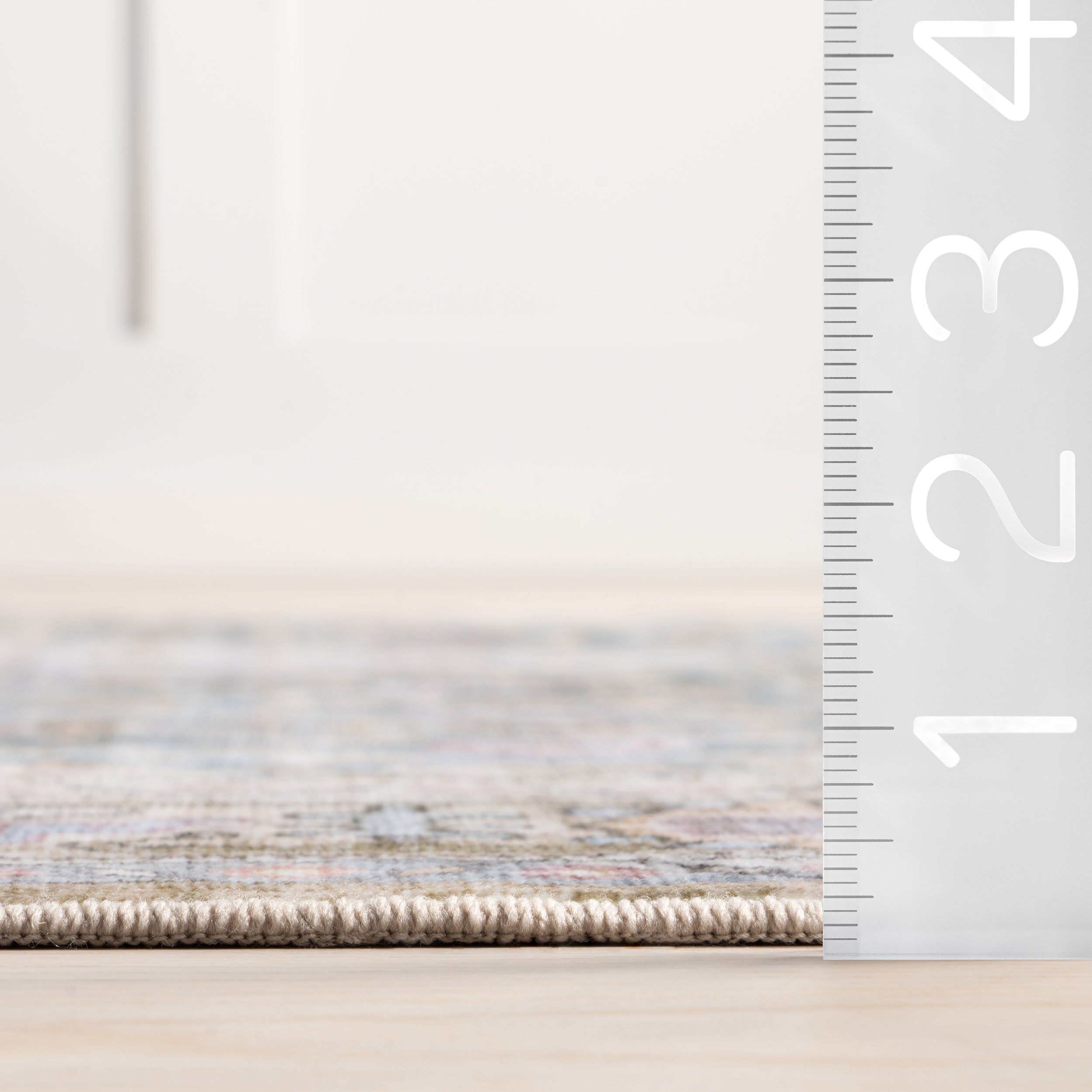 Caius Faded Medallion Machine Washable Area Rug - Image 3