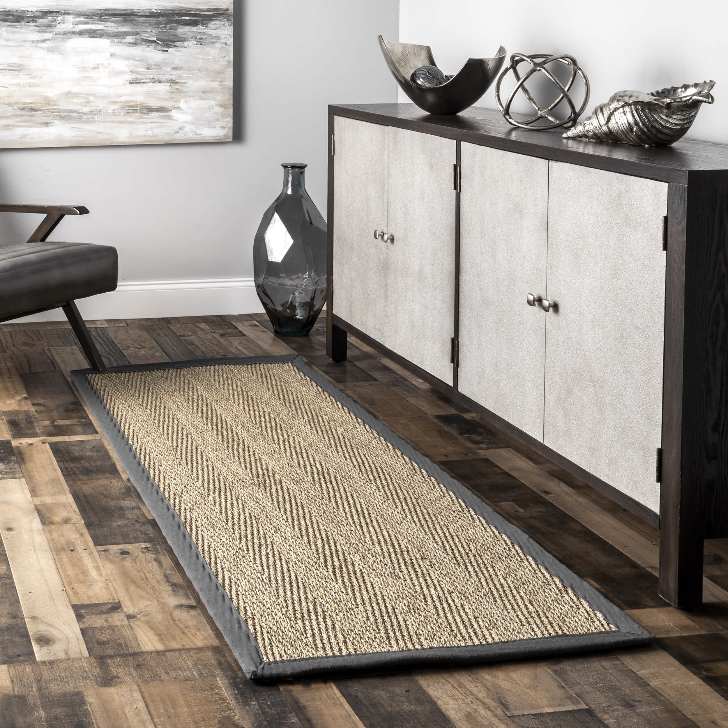 Larnaca Seagrass Herringbone Indoor/Outdoor Area Rug - Image 27