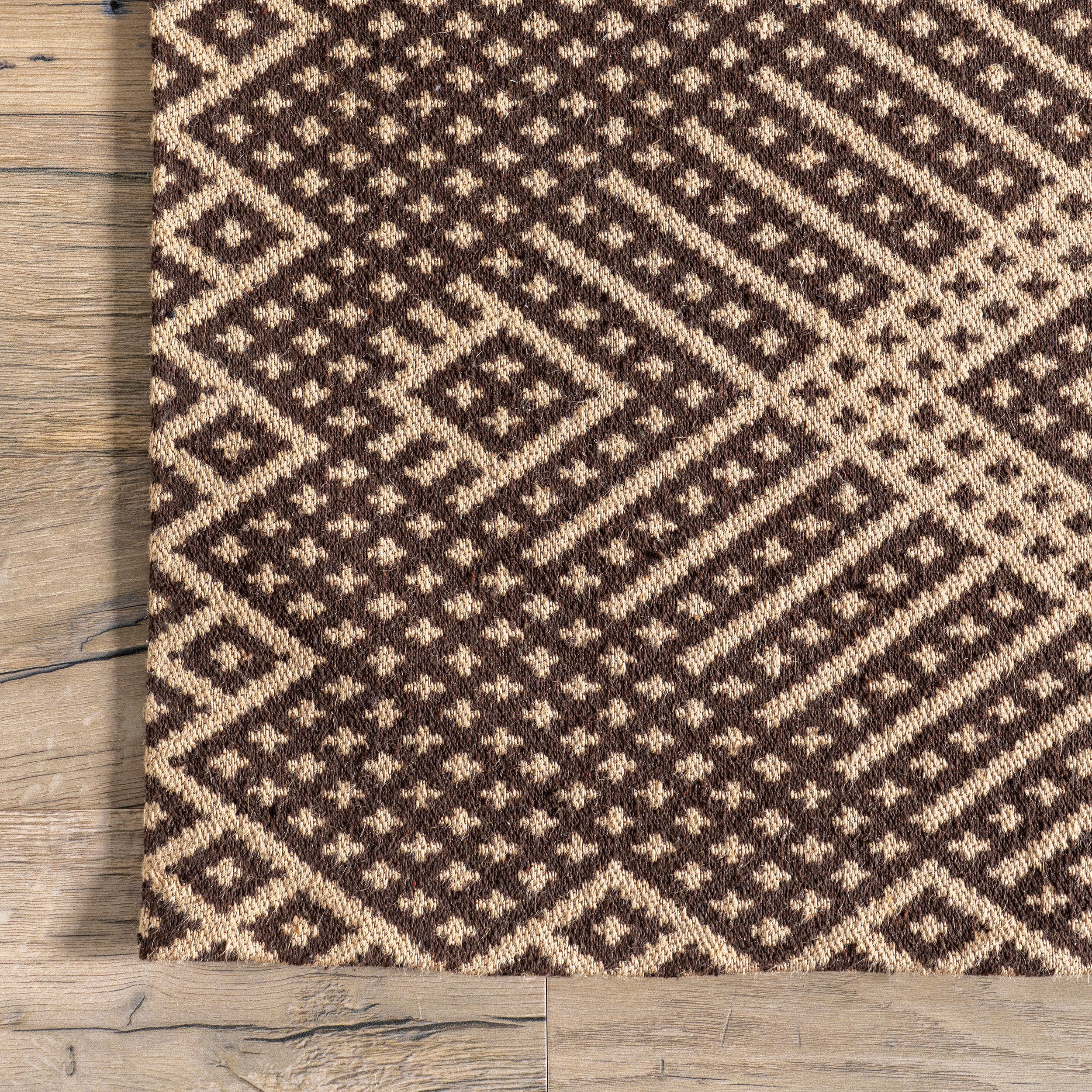 Leith Geometric Cotton-Blend Area Rug - Image 5