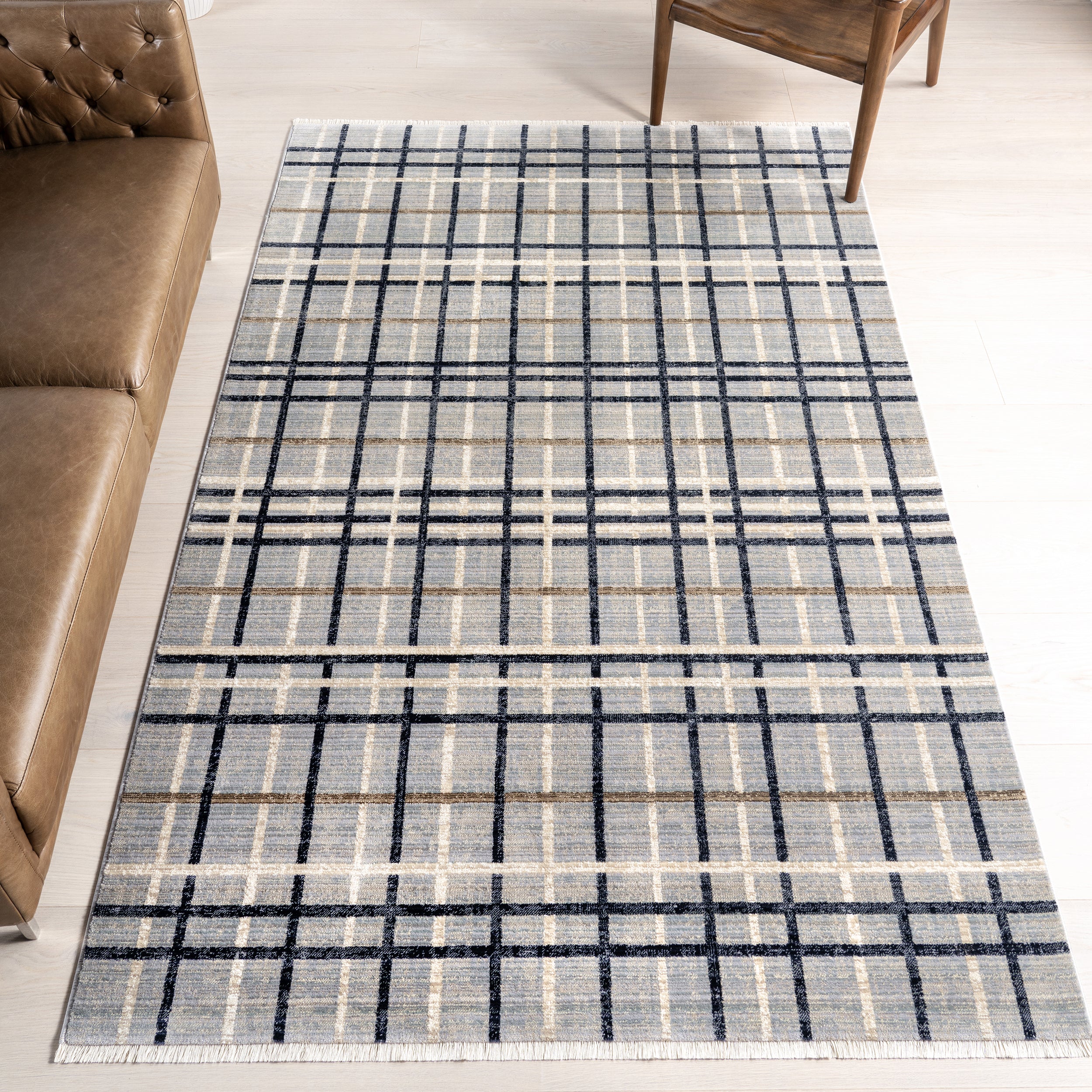 Abilene Rustic Plaid Area Rug - Image 2