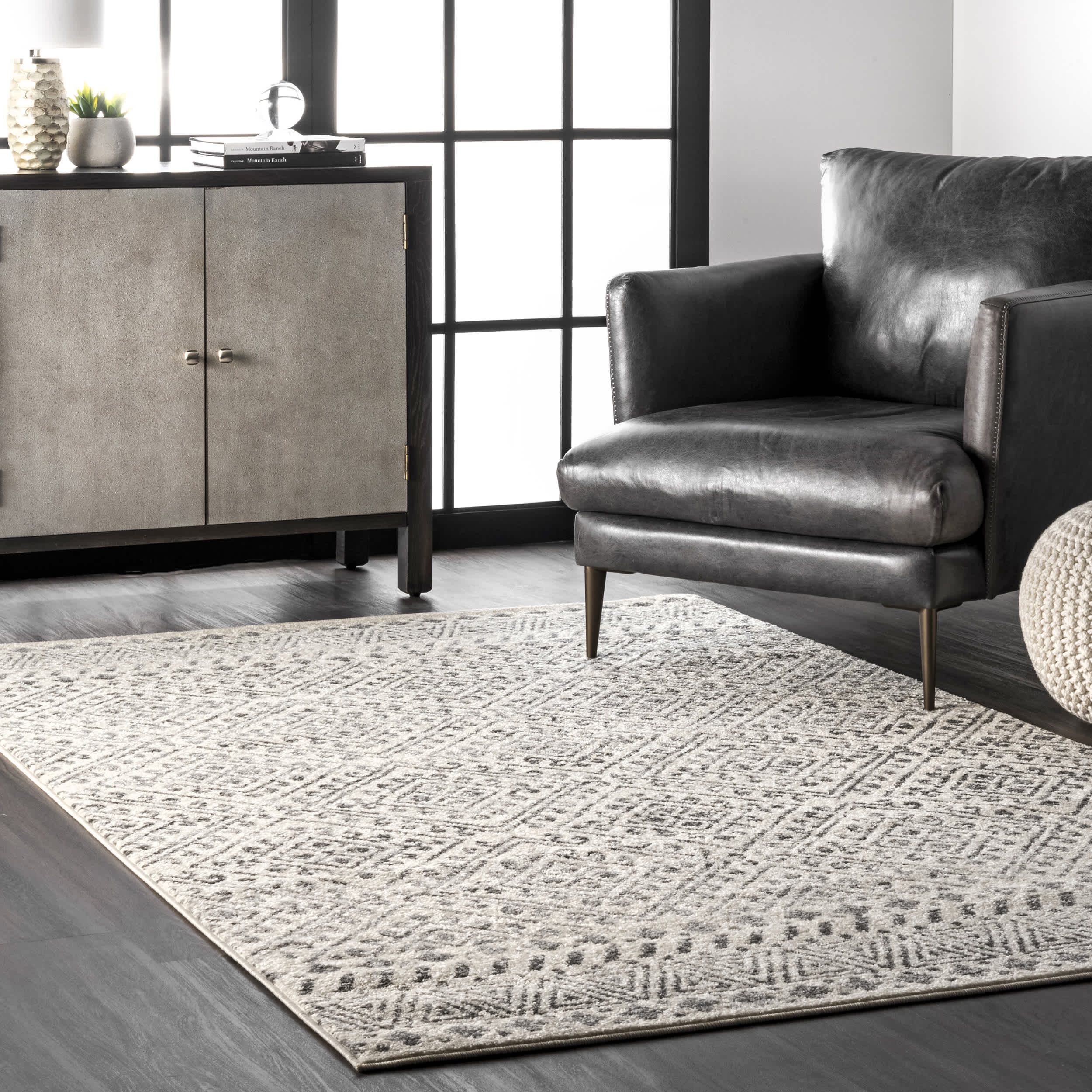 Camila Greek Diamond Trellis Area Rug - Image 2