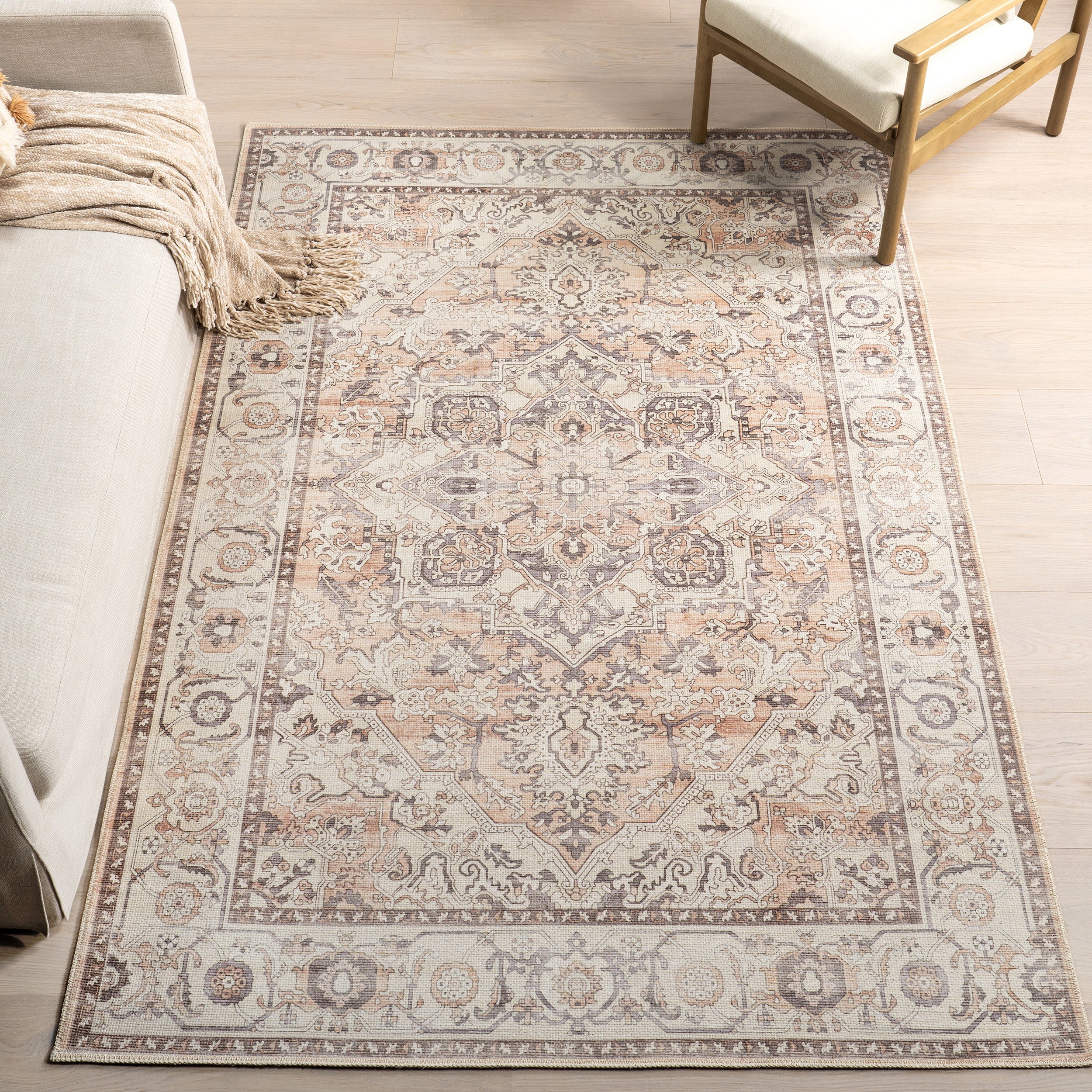 Green Haven Collection Mylah Recycled Cotton Machine Washable Area Rug - Image 2