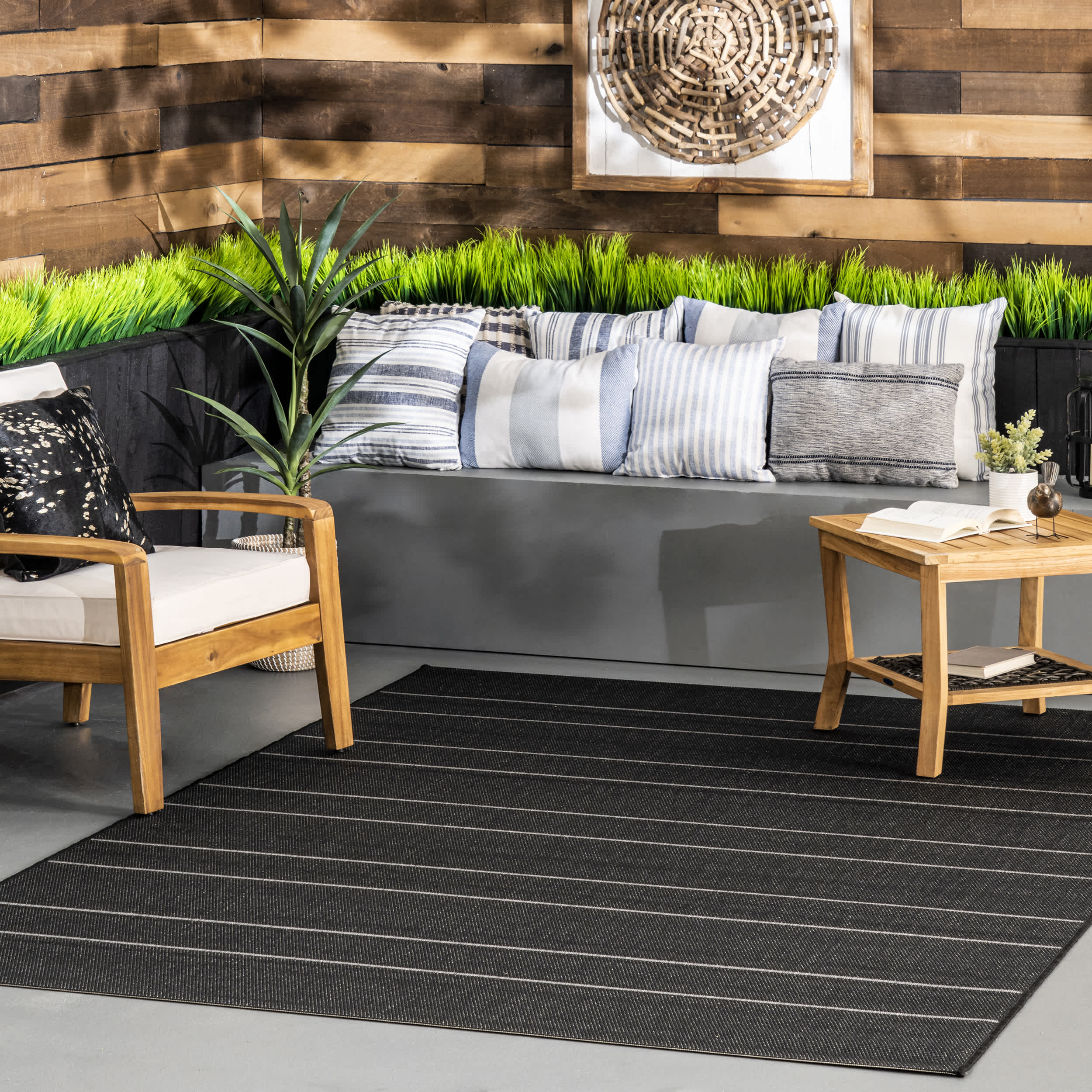 Alaina Indoor/Outdoor Striped Area Rug - Image 12
