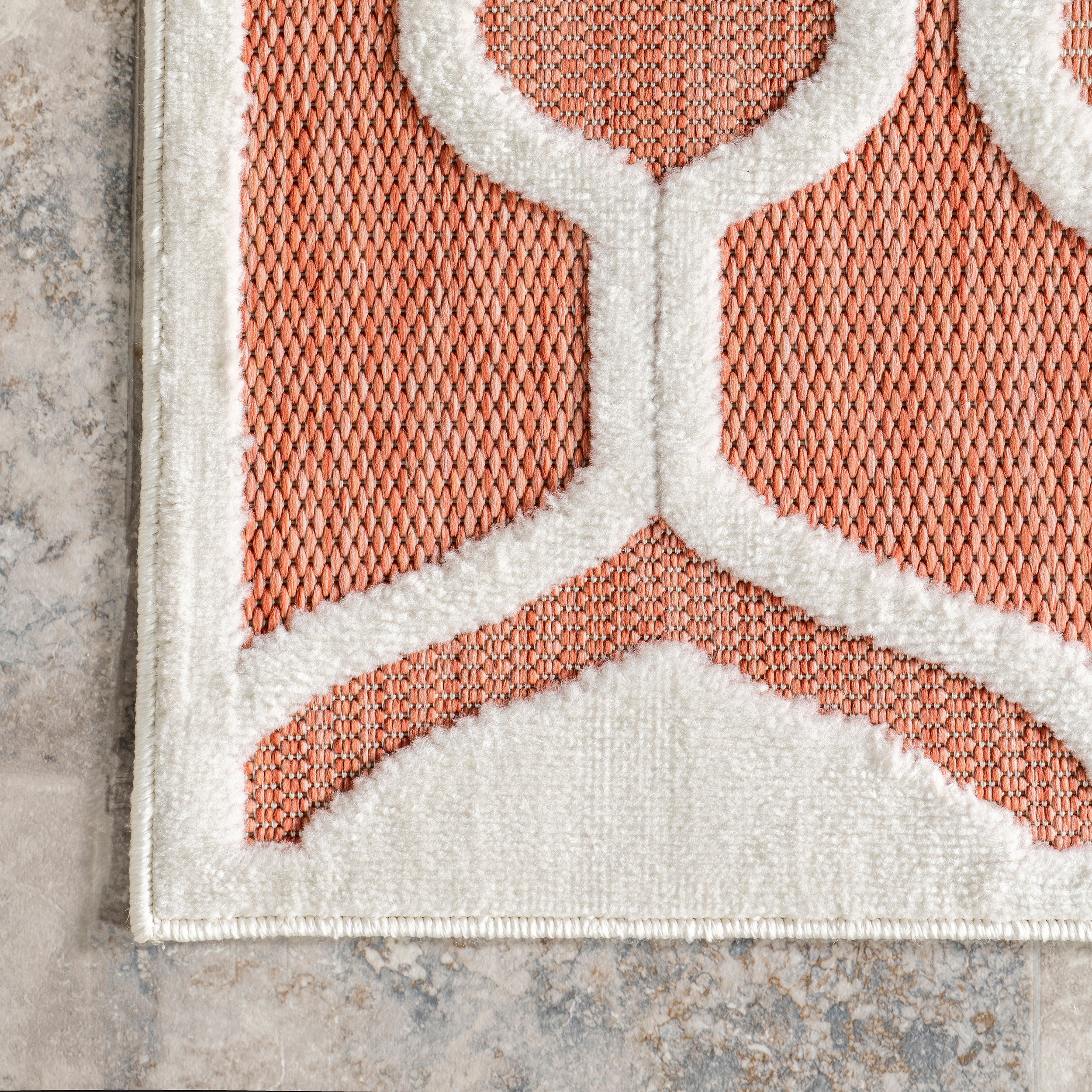 Lila Geometric Striped Indoor/Outdoor Area Rug - Image 5