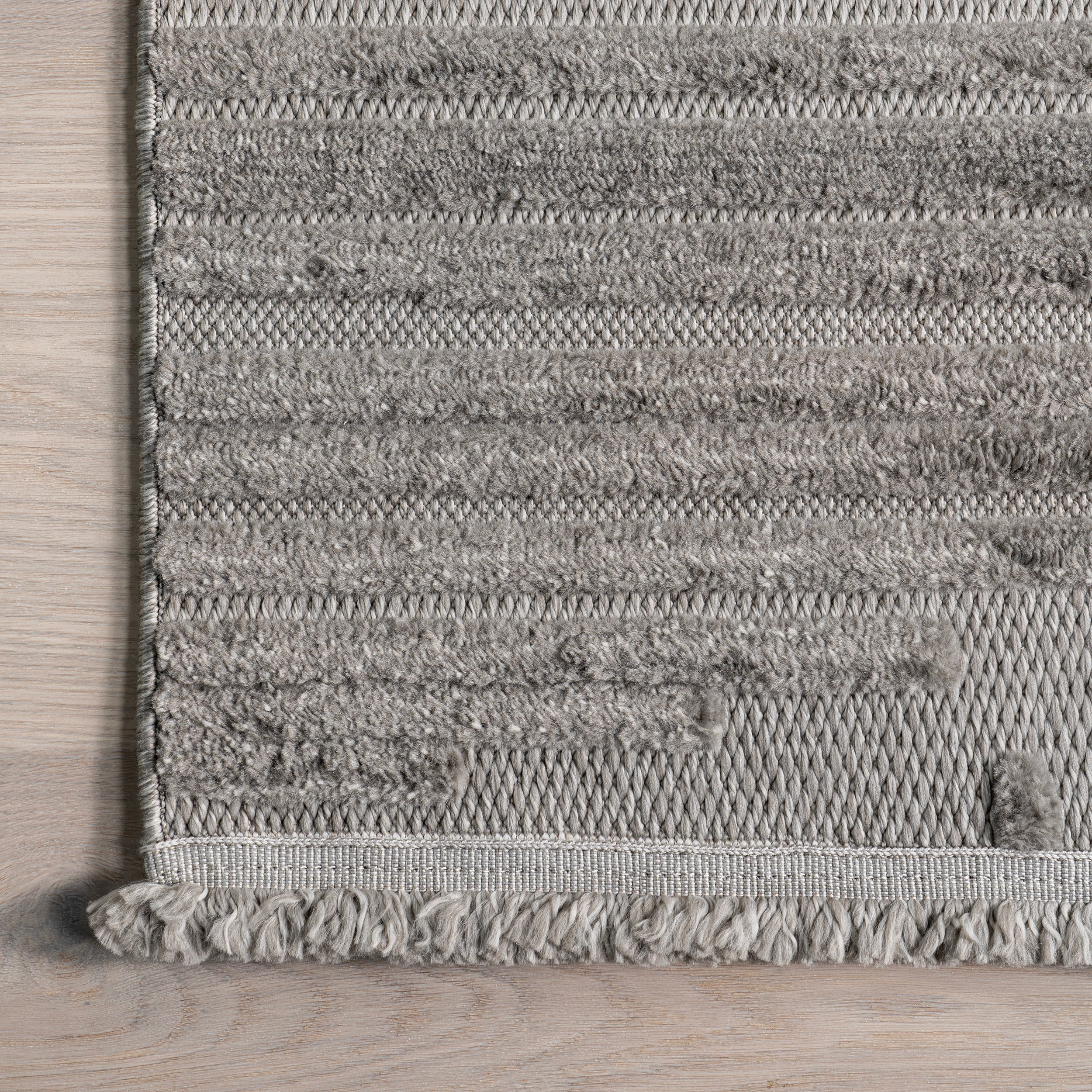 Ziva Contemporary Abstract High-Low Fringe Area Rug - Image 5