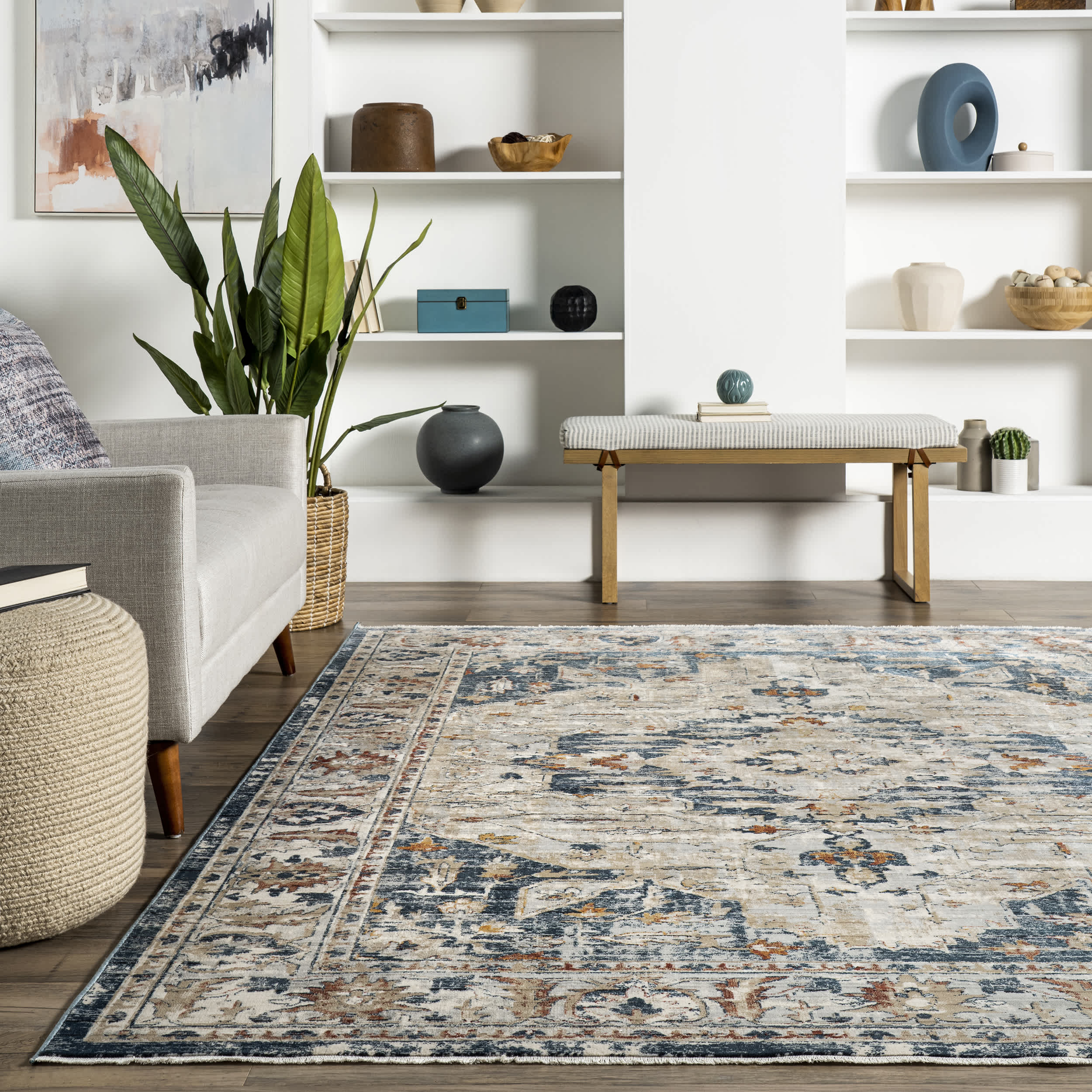 Josephine Winged Cartouche Area Rug - Image 8