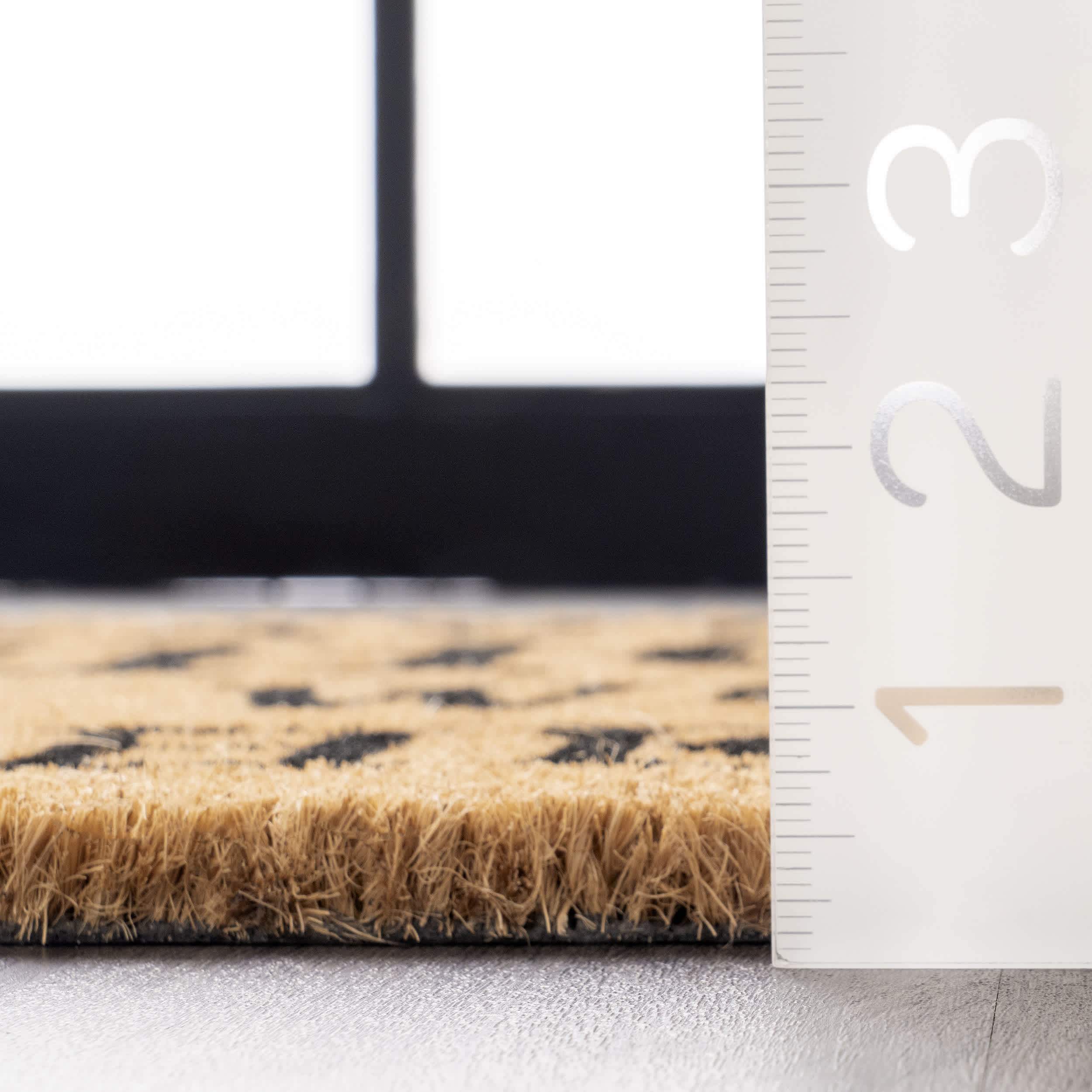 Leave Shoes and Worries Coir Doormat - Image 3