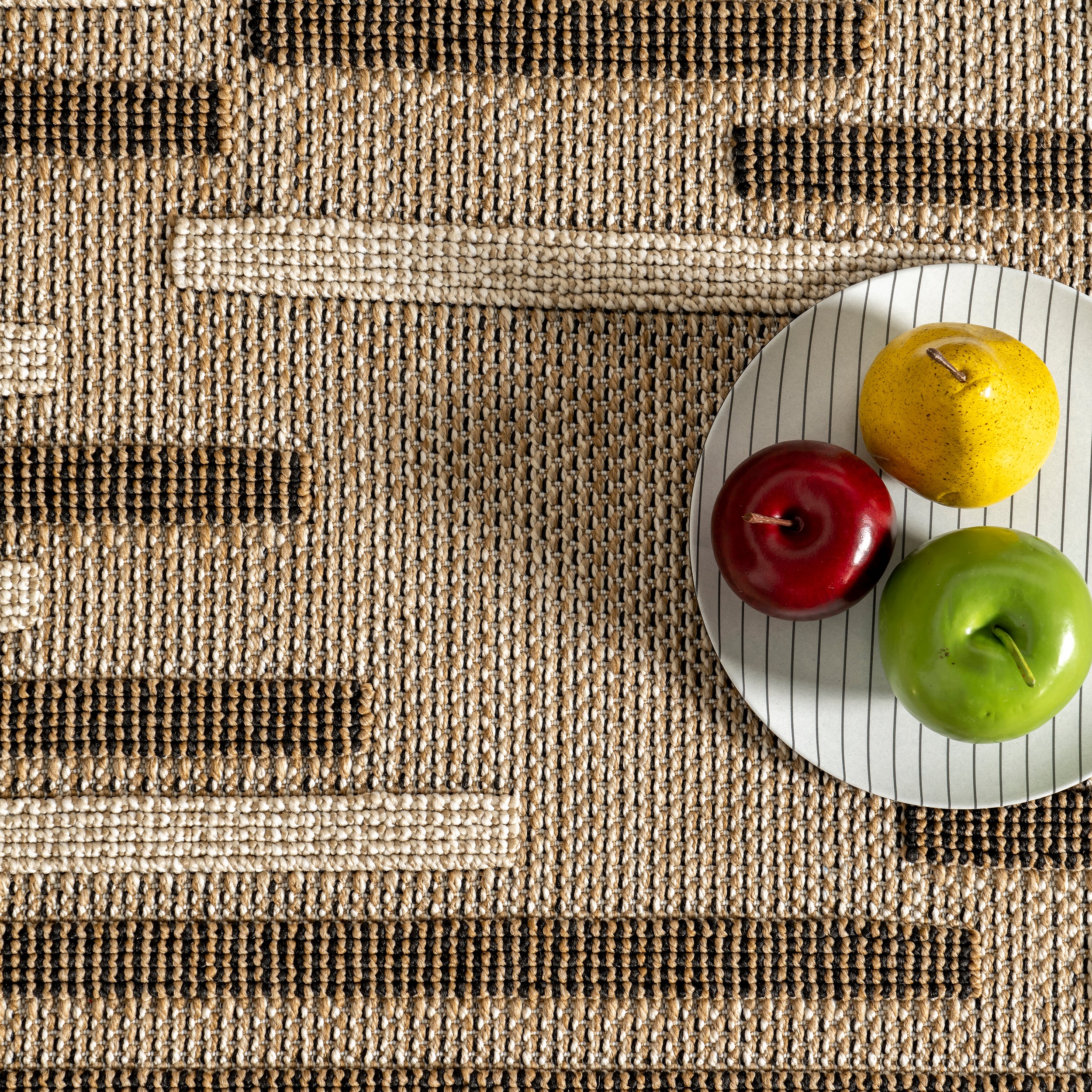 Shana Neutral Striped Indoor/Outdoor Area Rug - Image 6