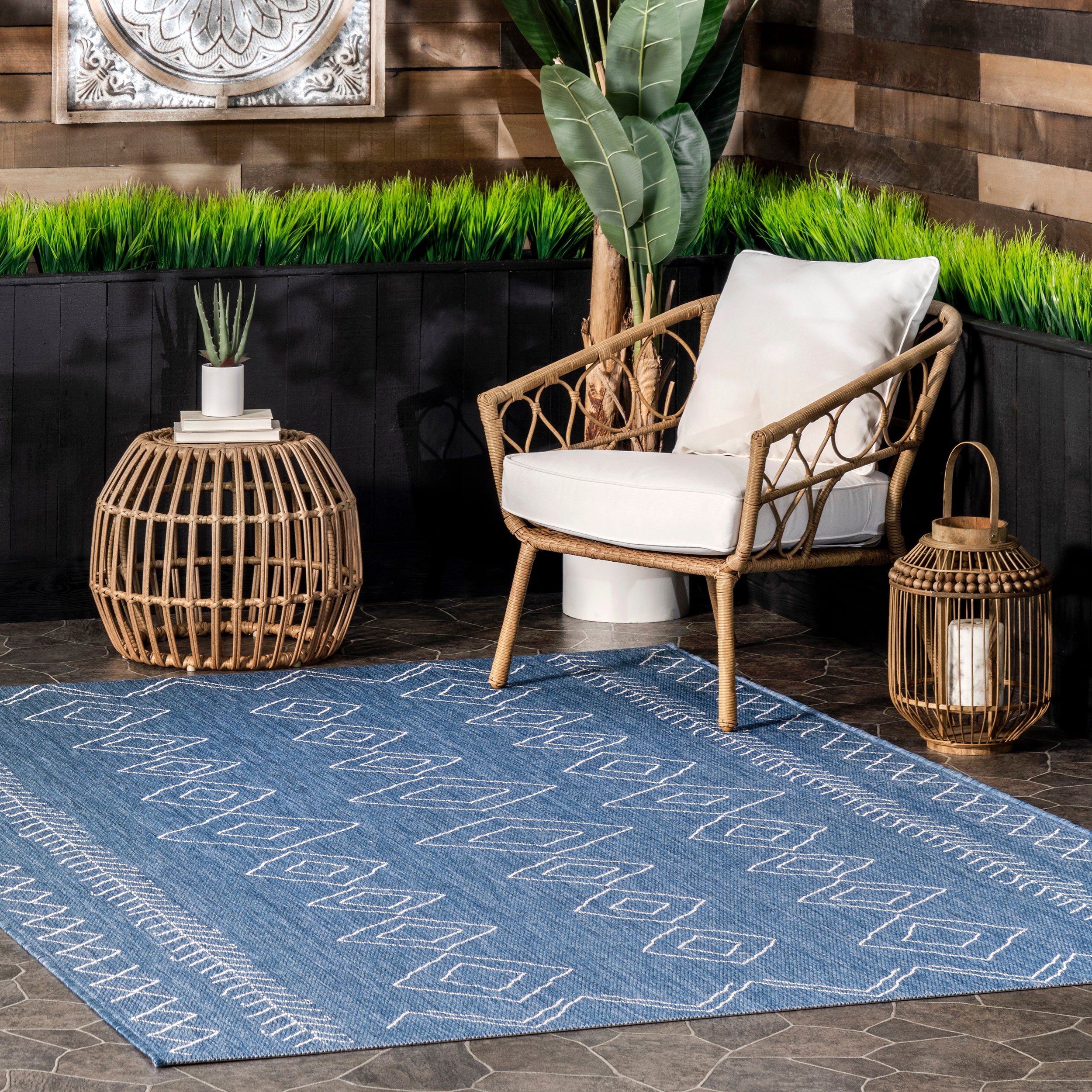 Serna Moroccan Indoor/Outdoor Area Rug - Image 13