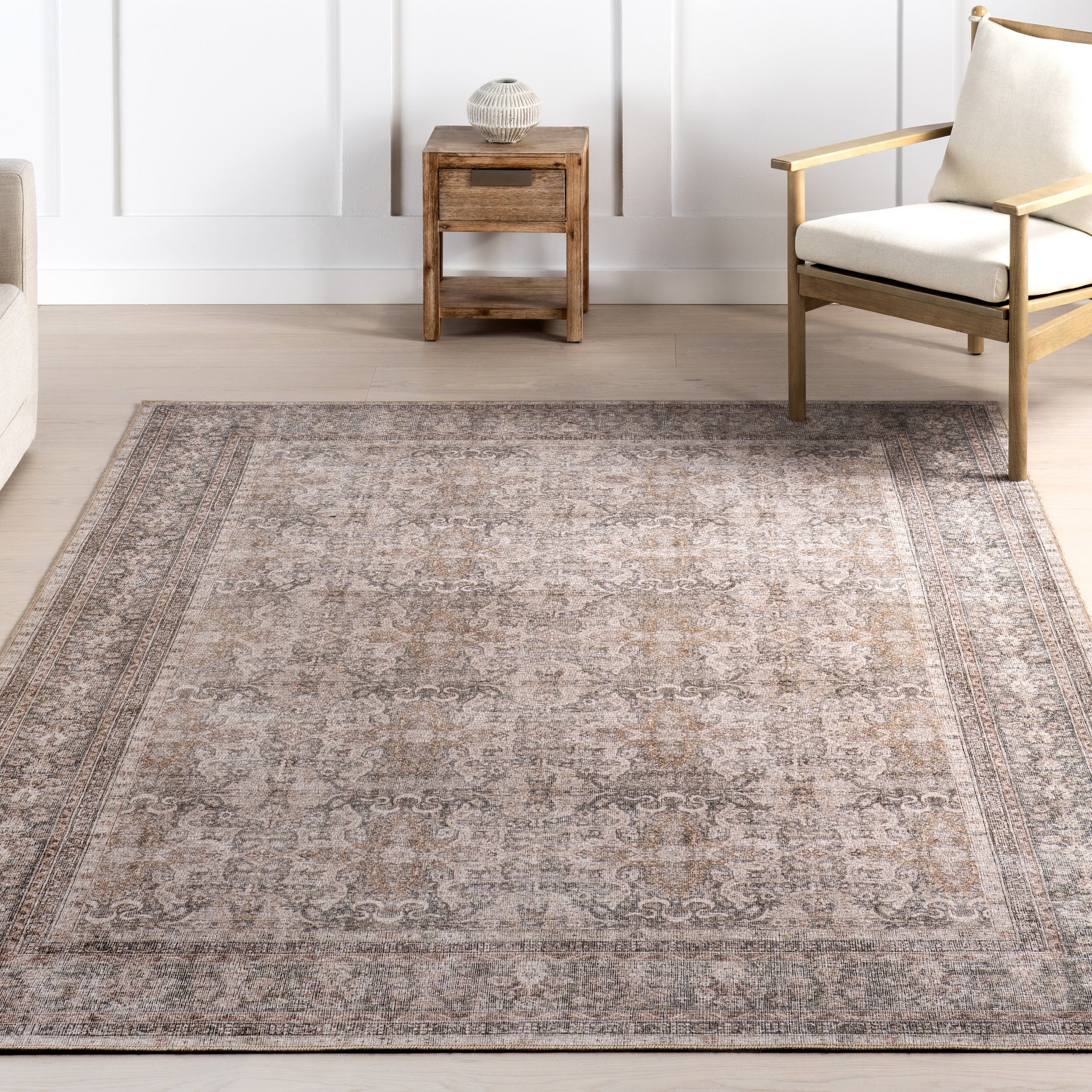 Hillstone Collection Else Traditional Vintage Medallion Area Rug - Image 9