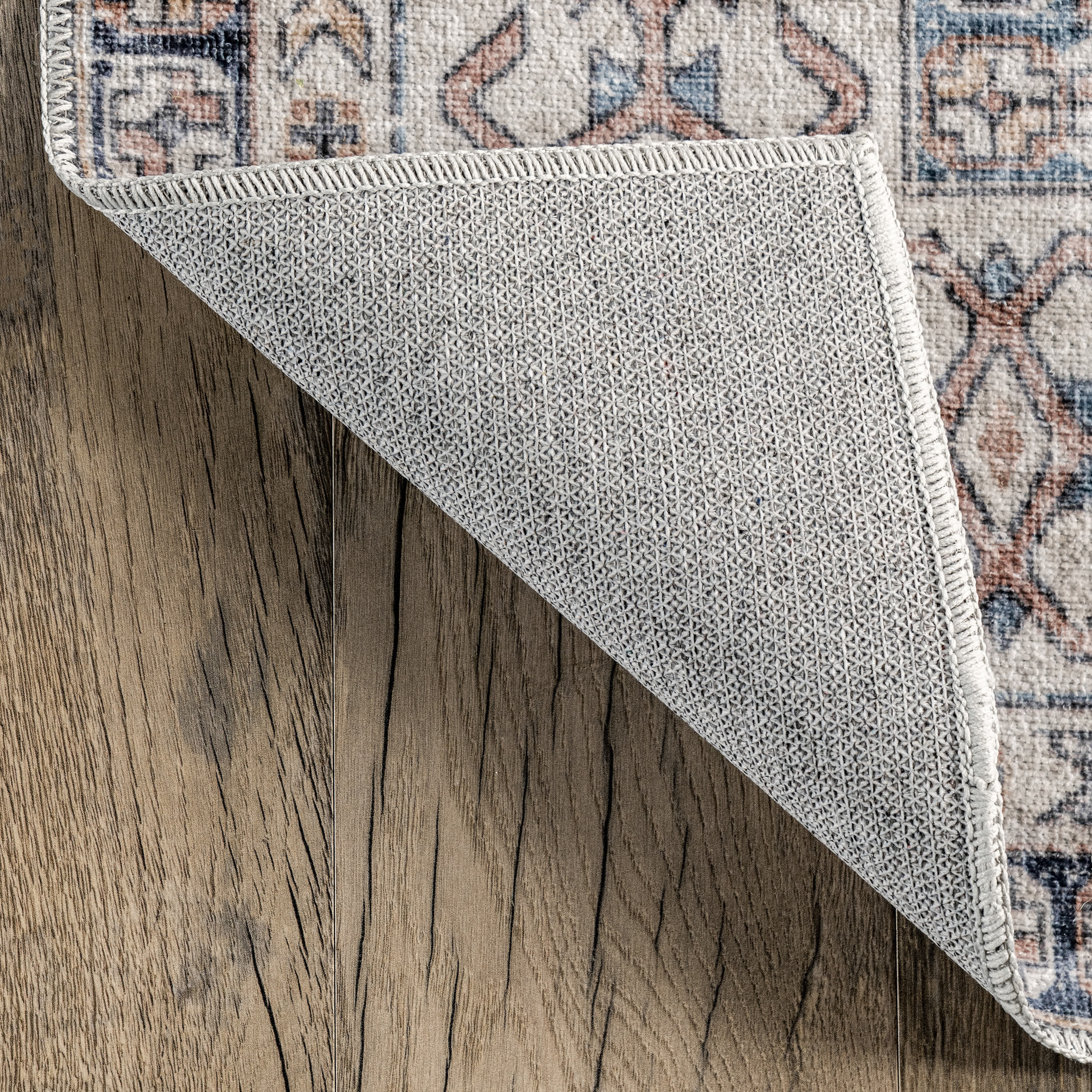 Drina Machine Washable Distressed Area Rug - Image 7
