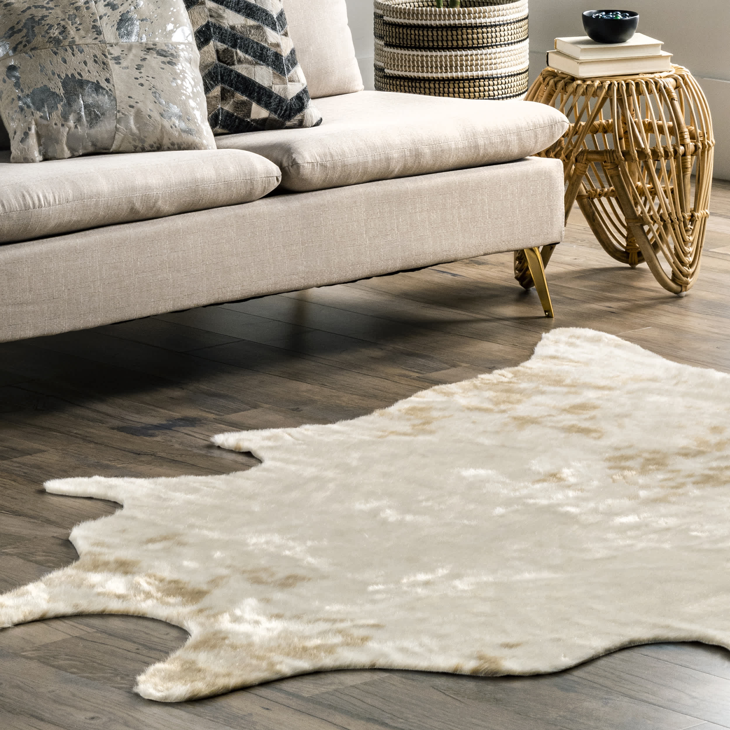 Faux Cowhide Washable Area Rug - Image 19