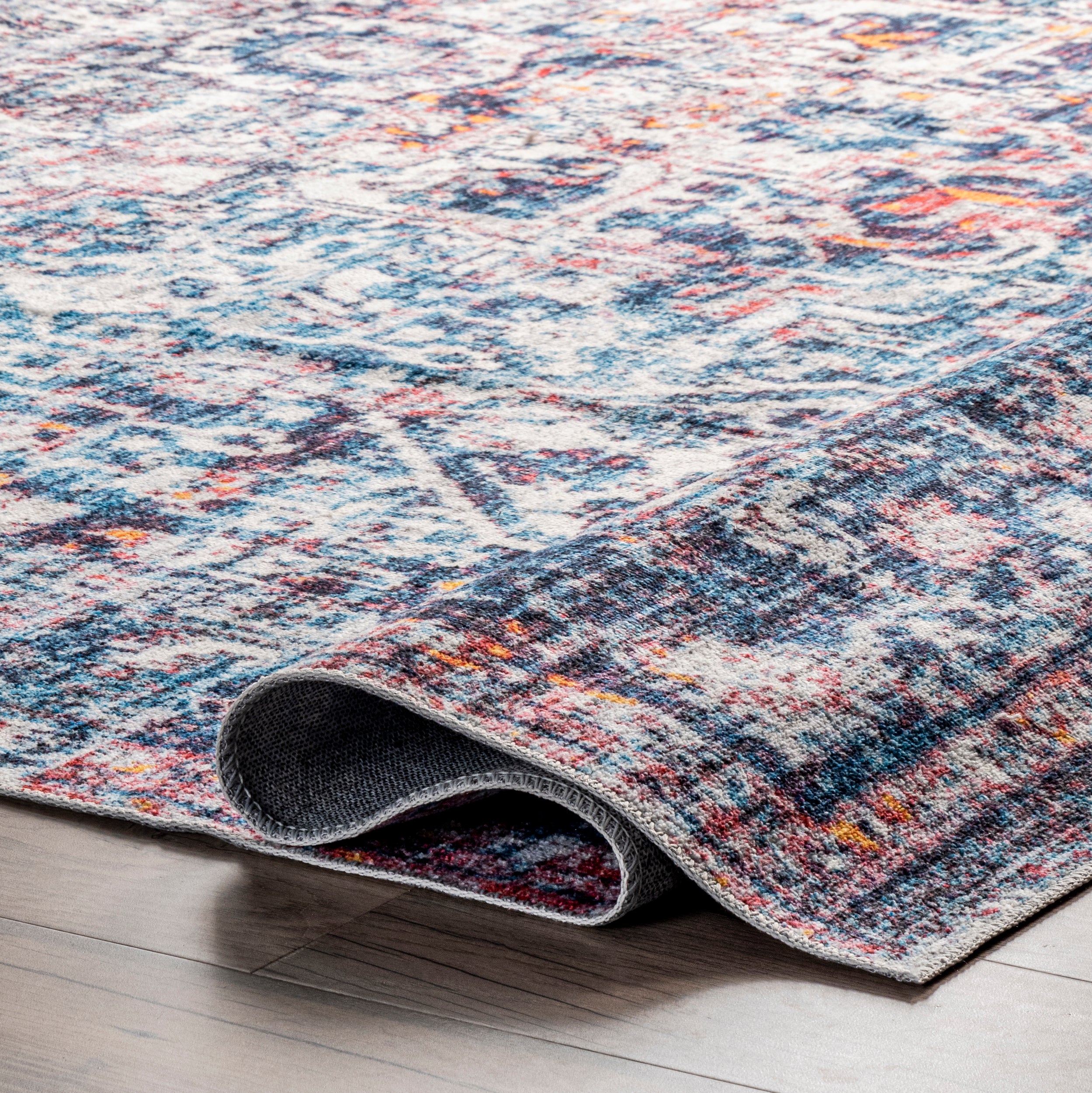 Kasi Vintage Persian Machine Washable Area Rug - Image 4