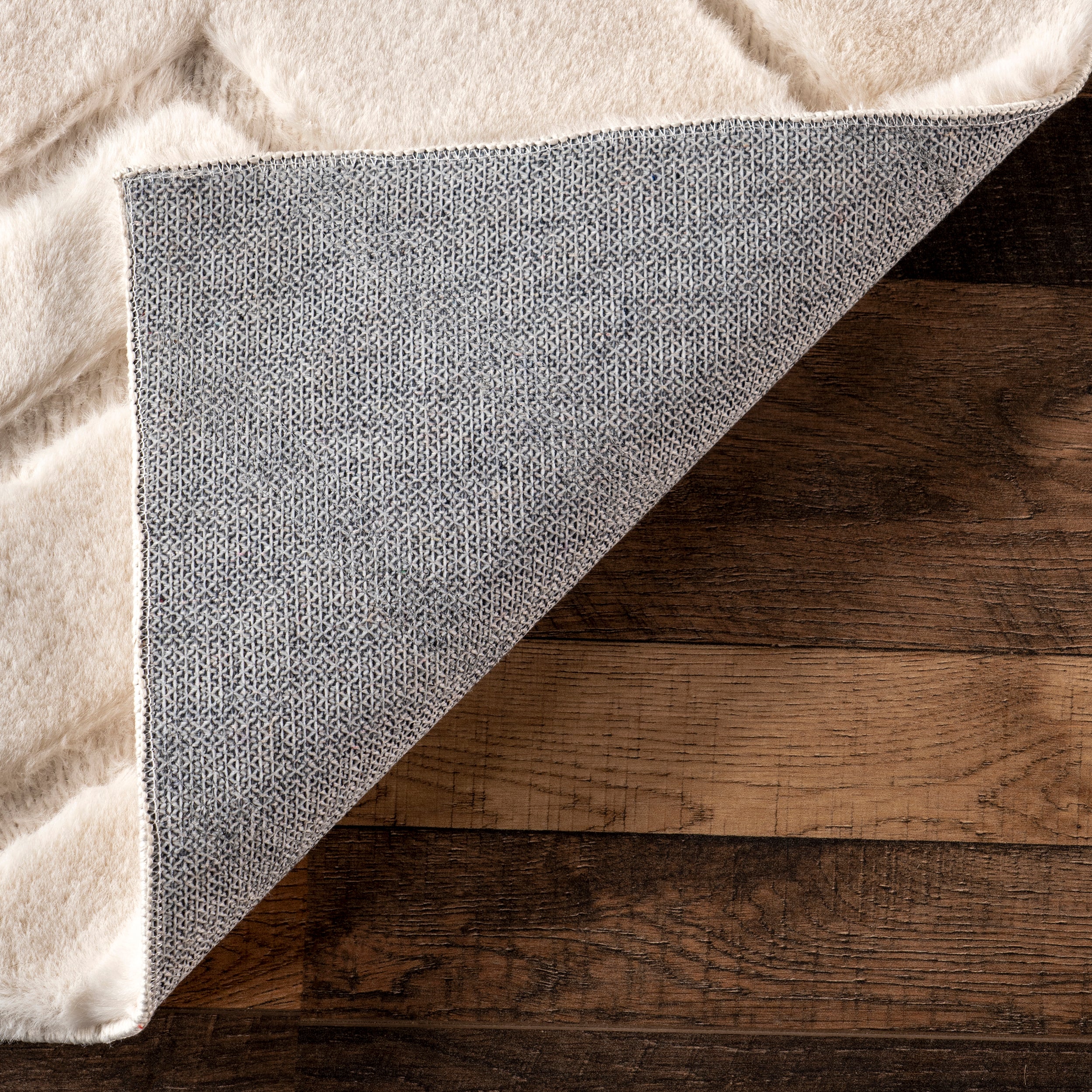 Chevron Faux Rabbit Machine Washable Area Rug - Image 7