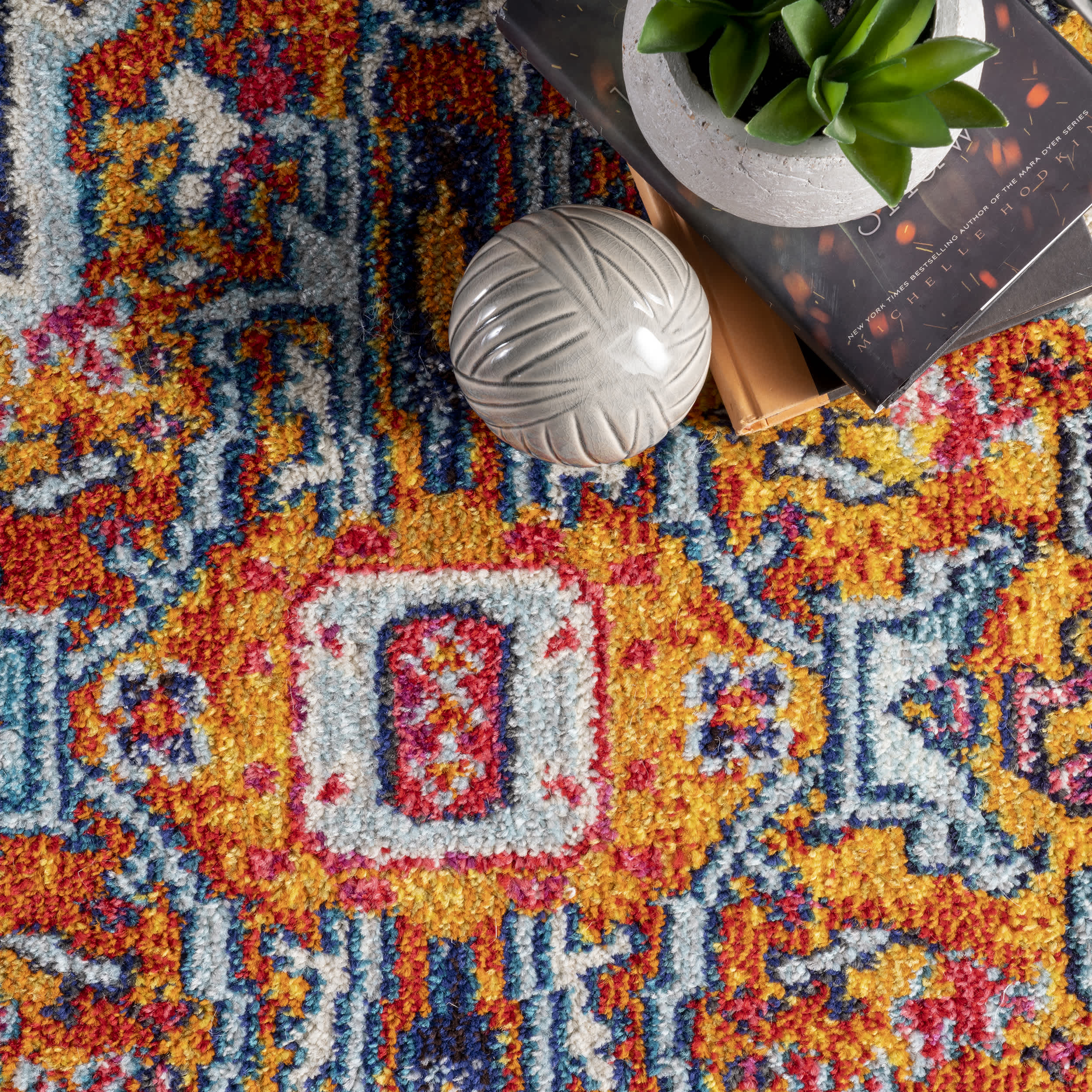 Reyna Medallion Area Rug - Image 6