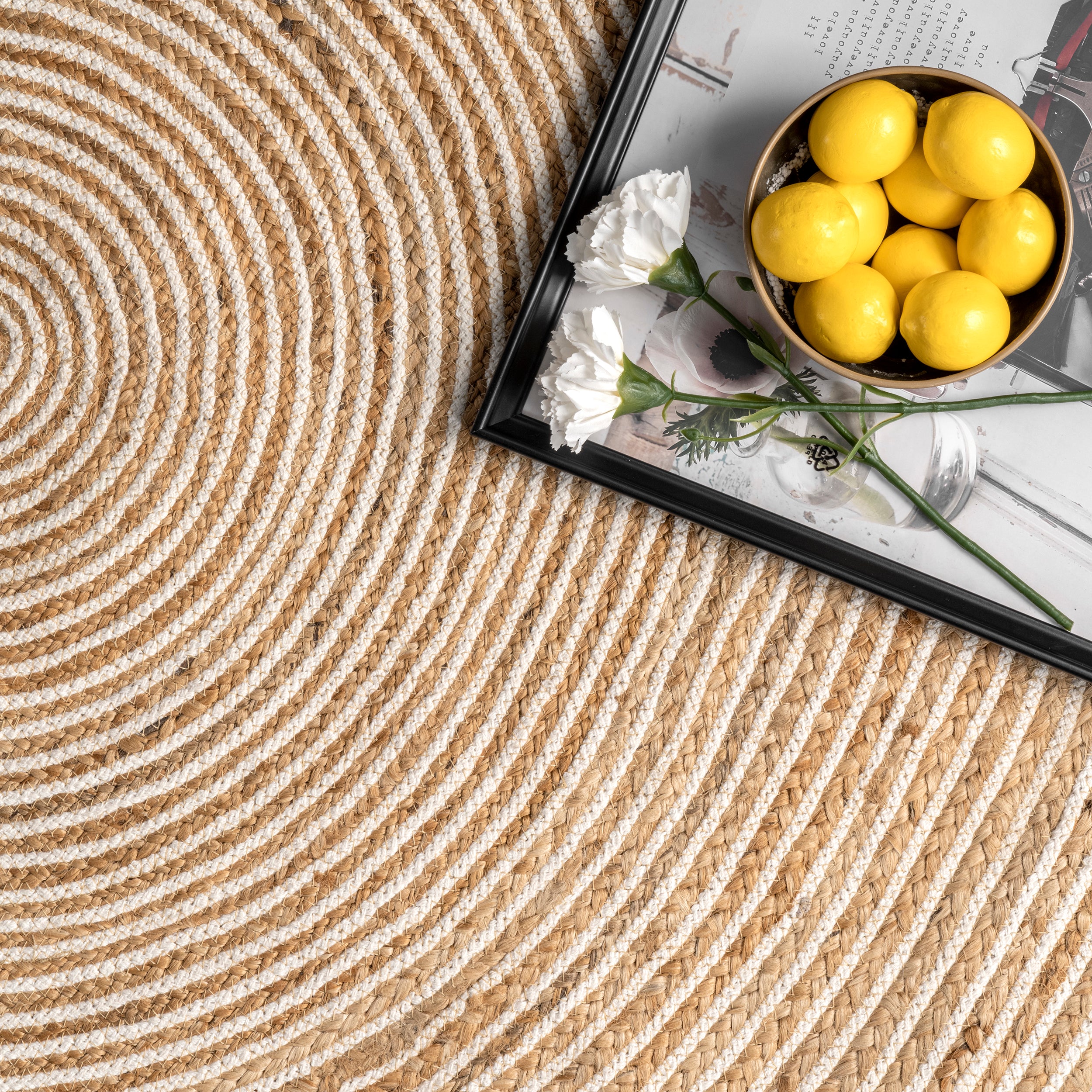 Alanis Farmhouse Jute Area Rug - Image 6
