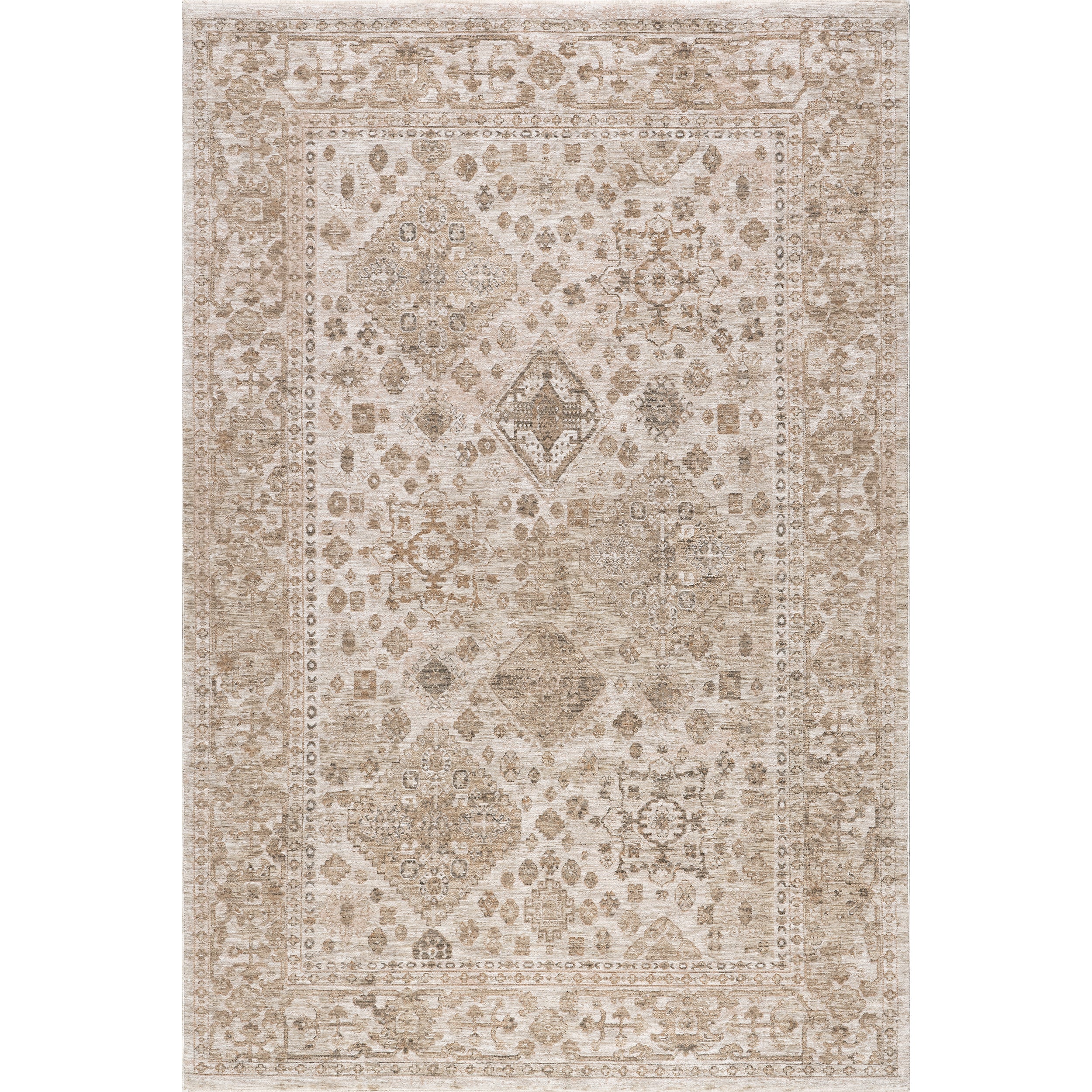 Klyah Medallion Fringe Area Rug