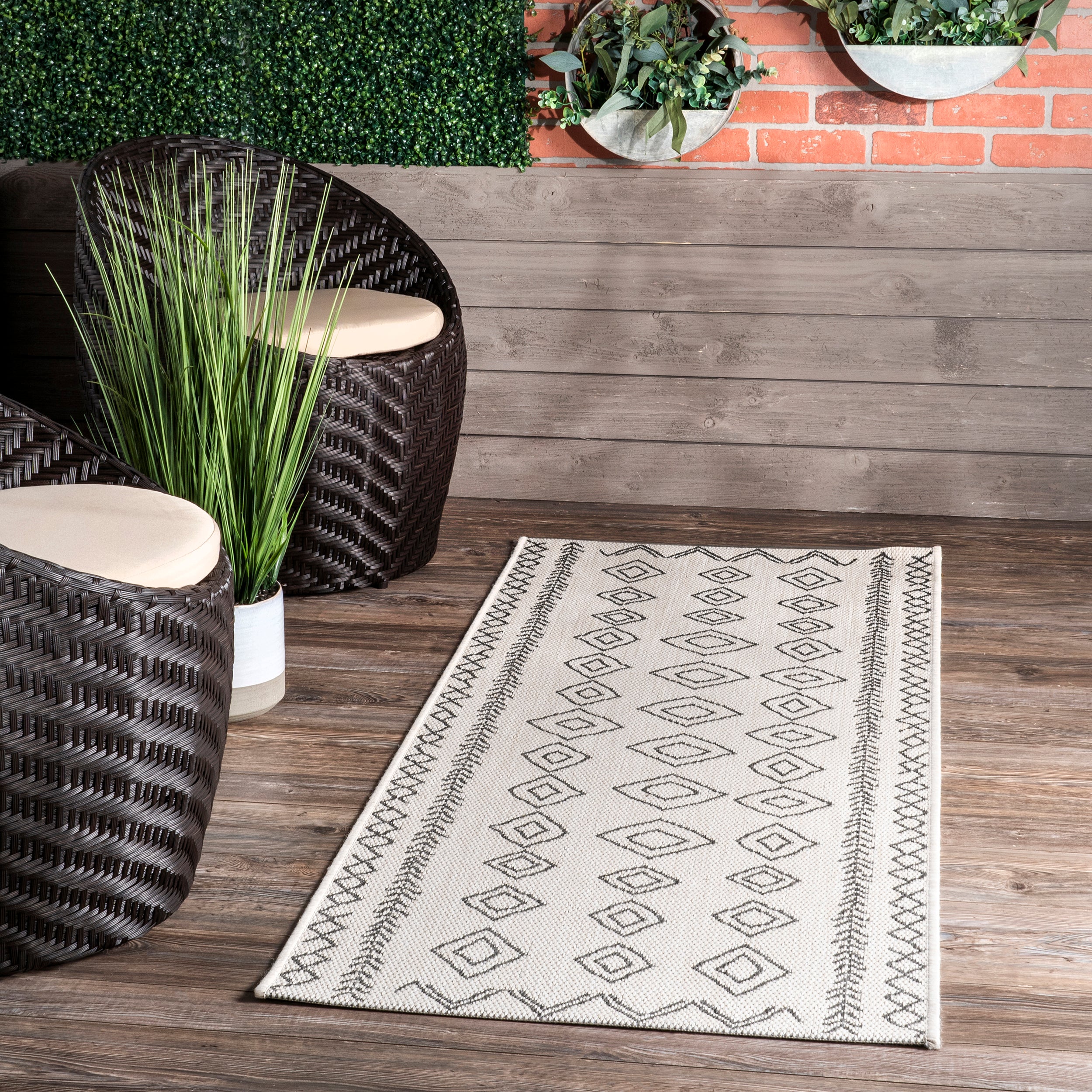 Serna Moroccan Indoor/Outdoor Area Rug - Image 11