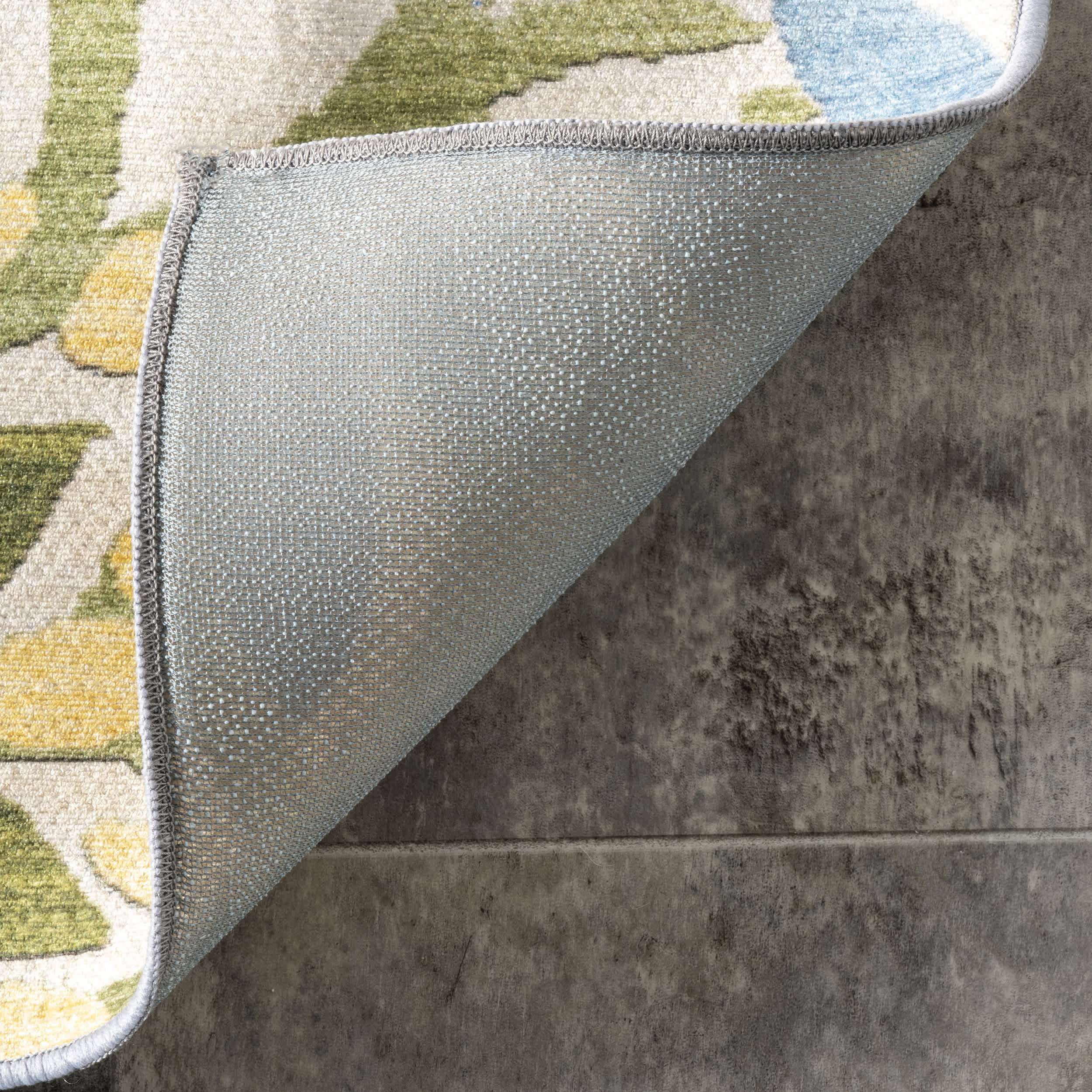 Rosana Floral Machine Washable Indoor/Outdoor Area Rug - Image 7