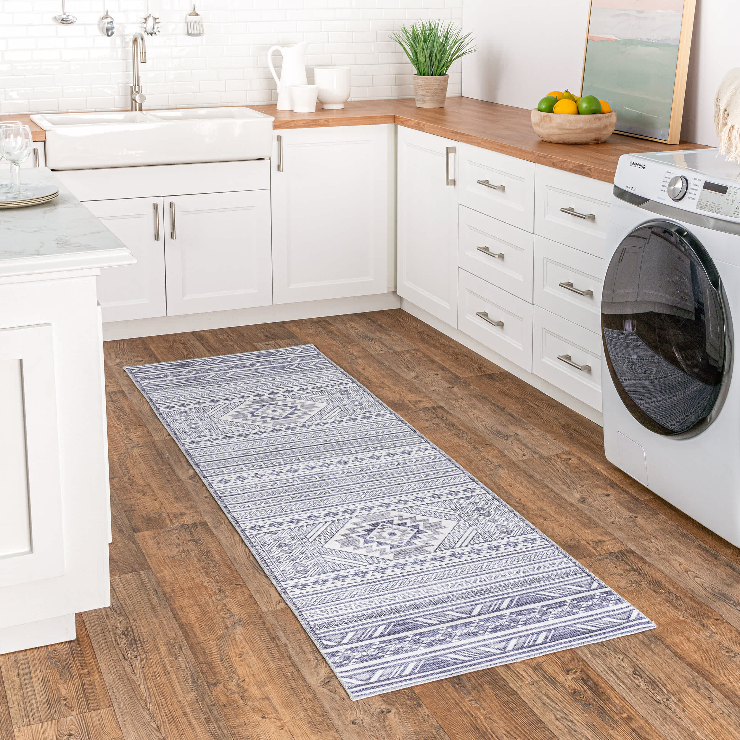 Jenine Southwestern Machine Washable Area Rug - Image 10