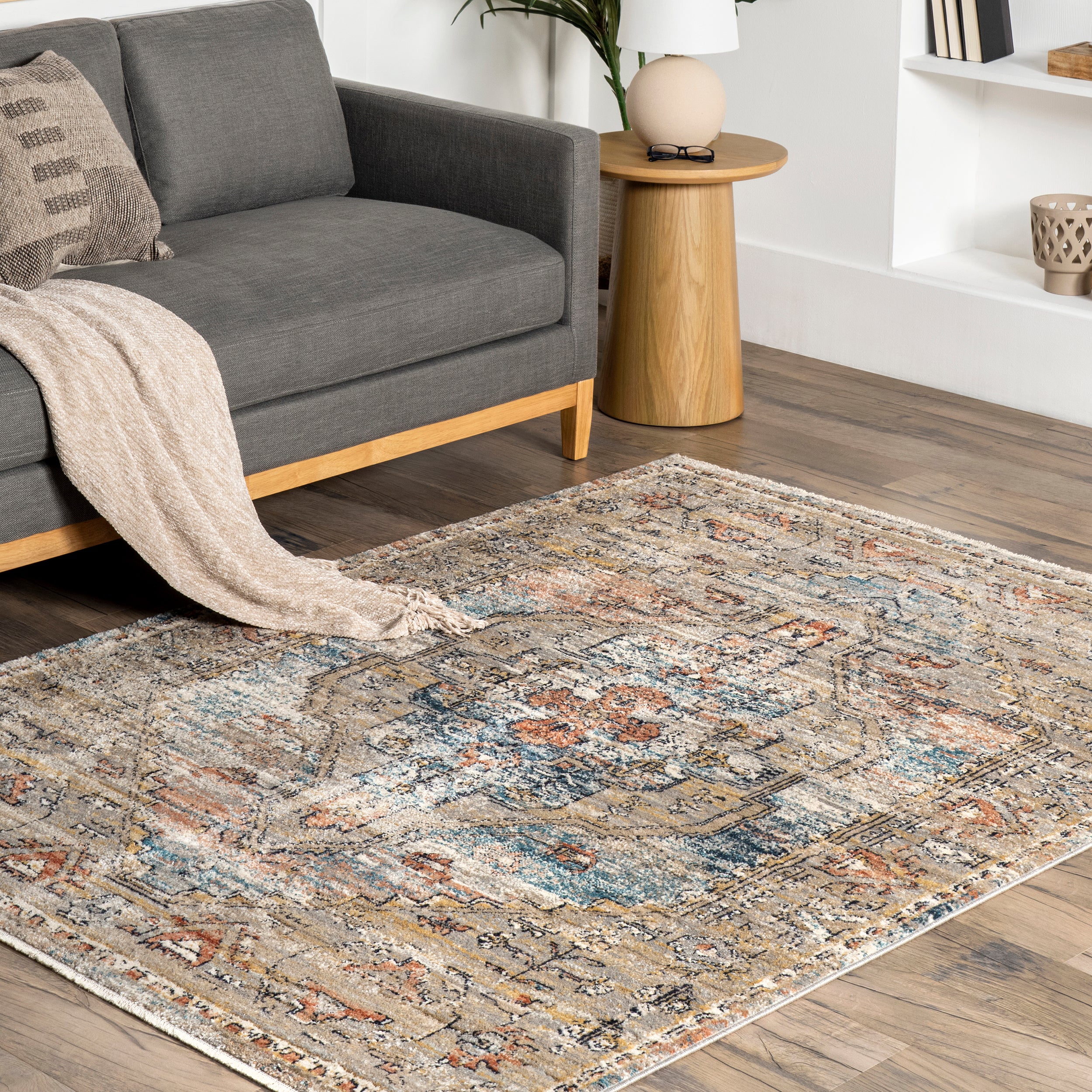 Marley Traditional Medallion Fringe Area Rug - Image 9