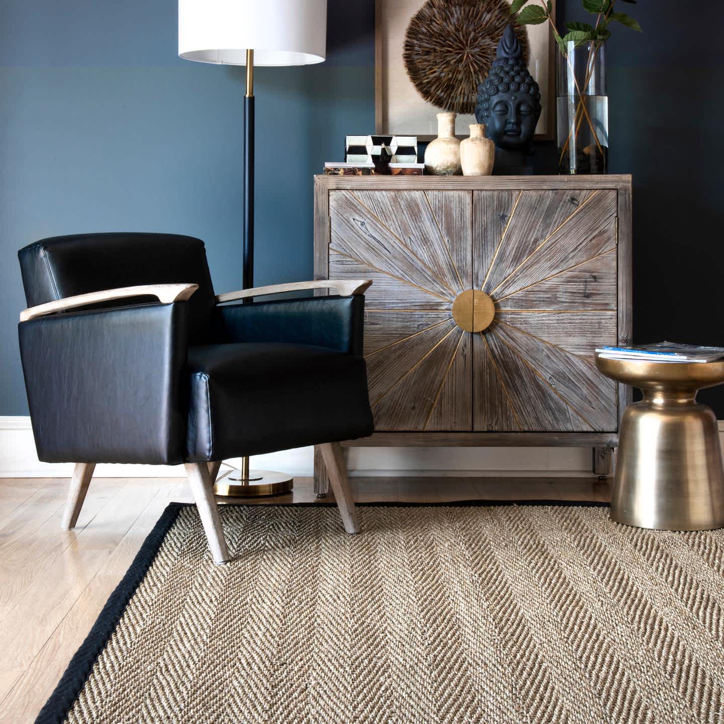 Larnaca Seagrass Herringbone Indoor/Outdoor Area Rug - Image 10
