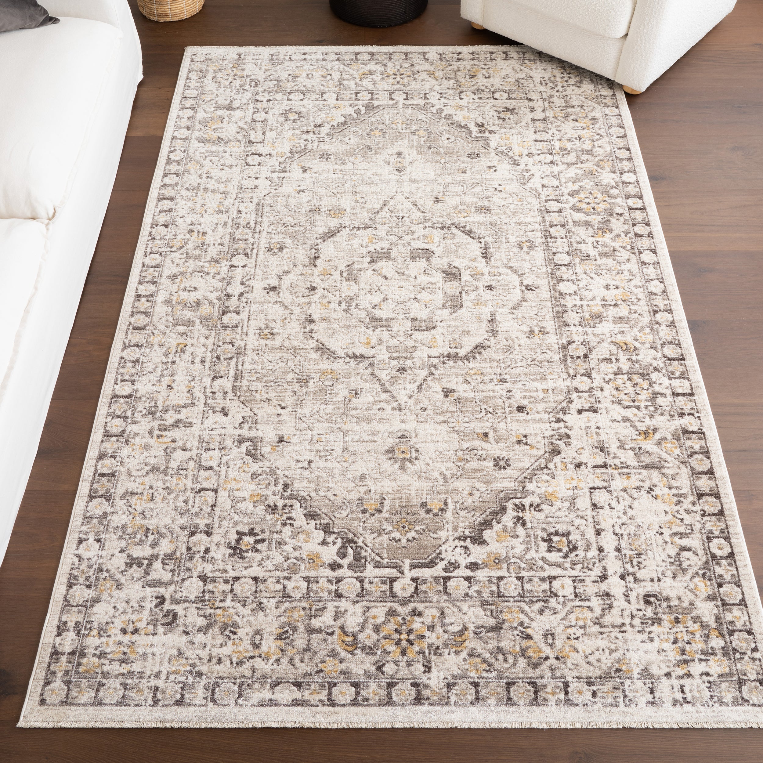 Devika Vintage Traditional Medallion Area Rug - Image 2
