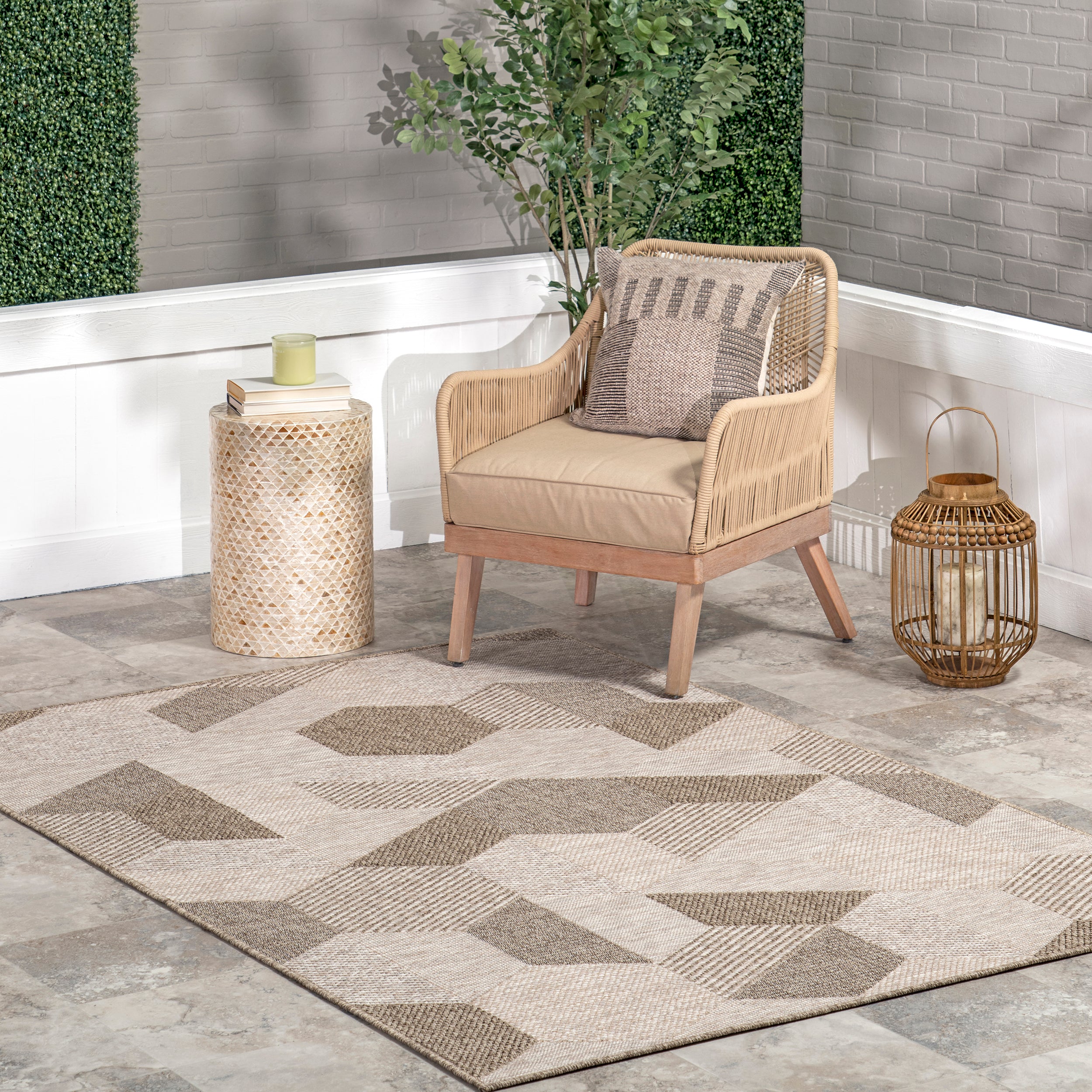 Imogene Geometric Indoor/Outdoor Area Rug - Image 2