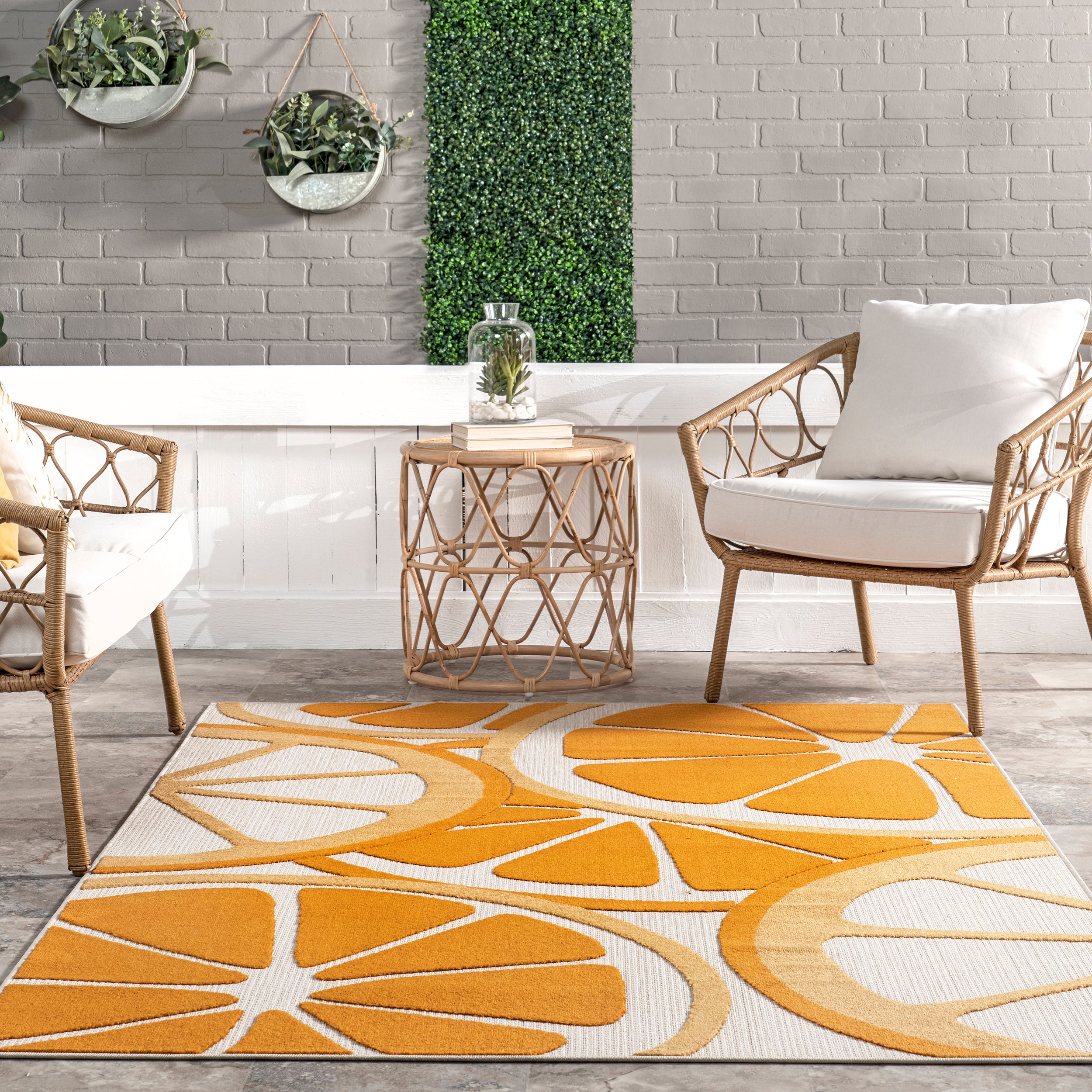 Adira Orange Slices Indoor/Outdoor Area Rug - Image 8