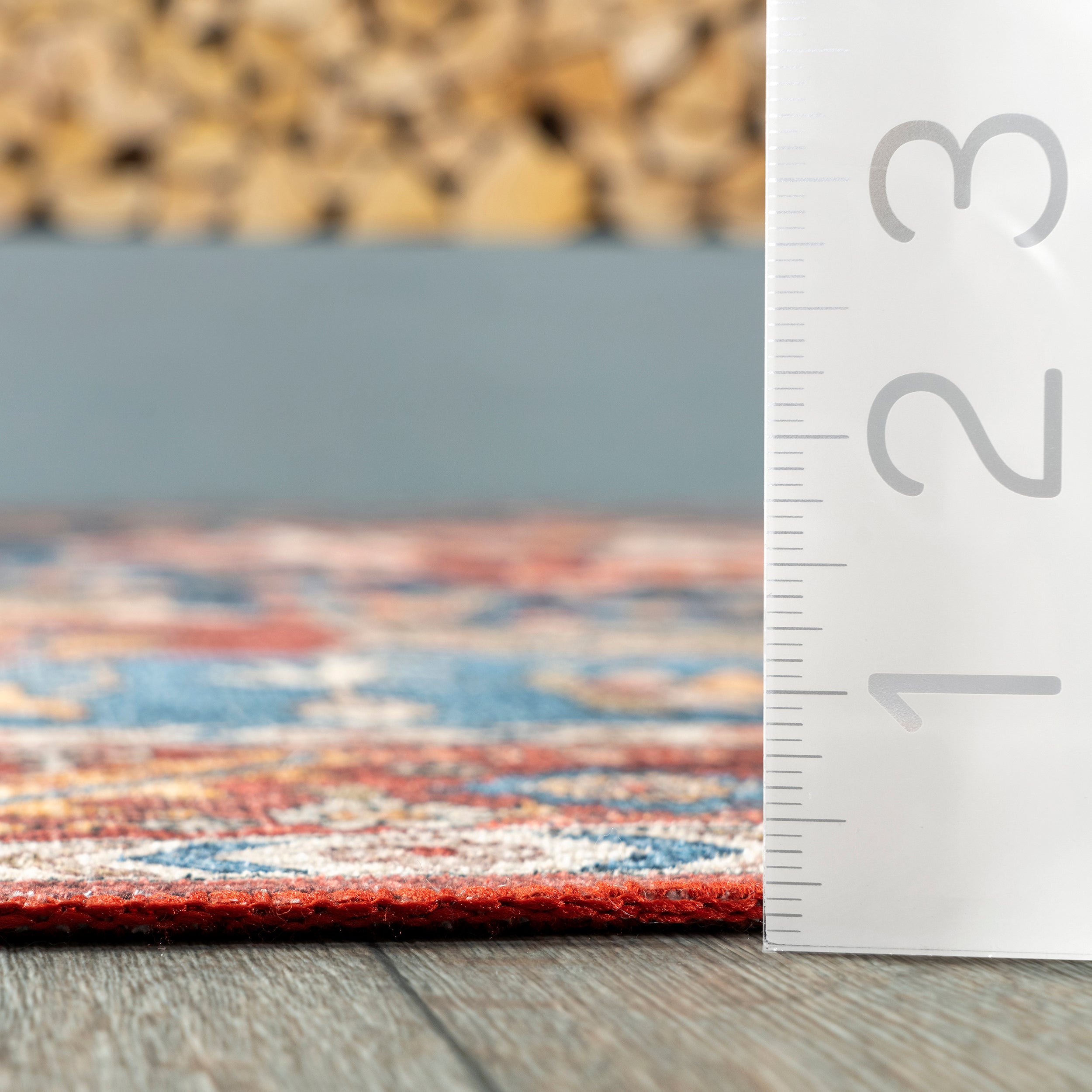 Hera Medallion Stain-Resistant Machine Washable Area Rug - Image 13