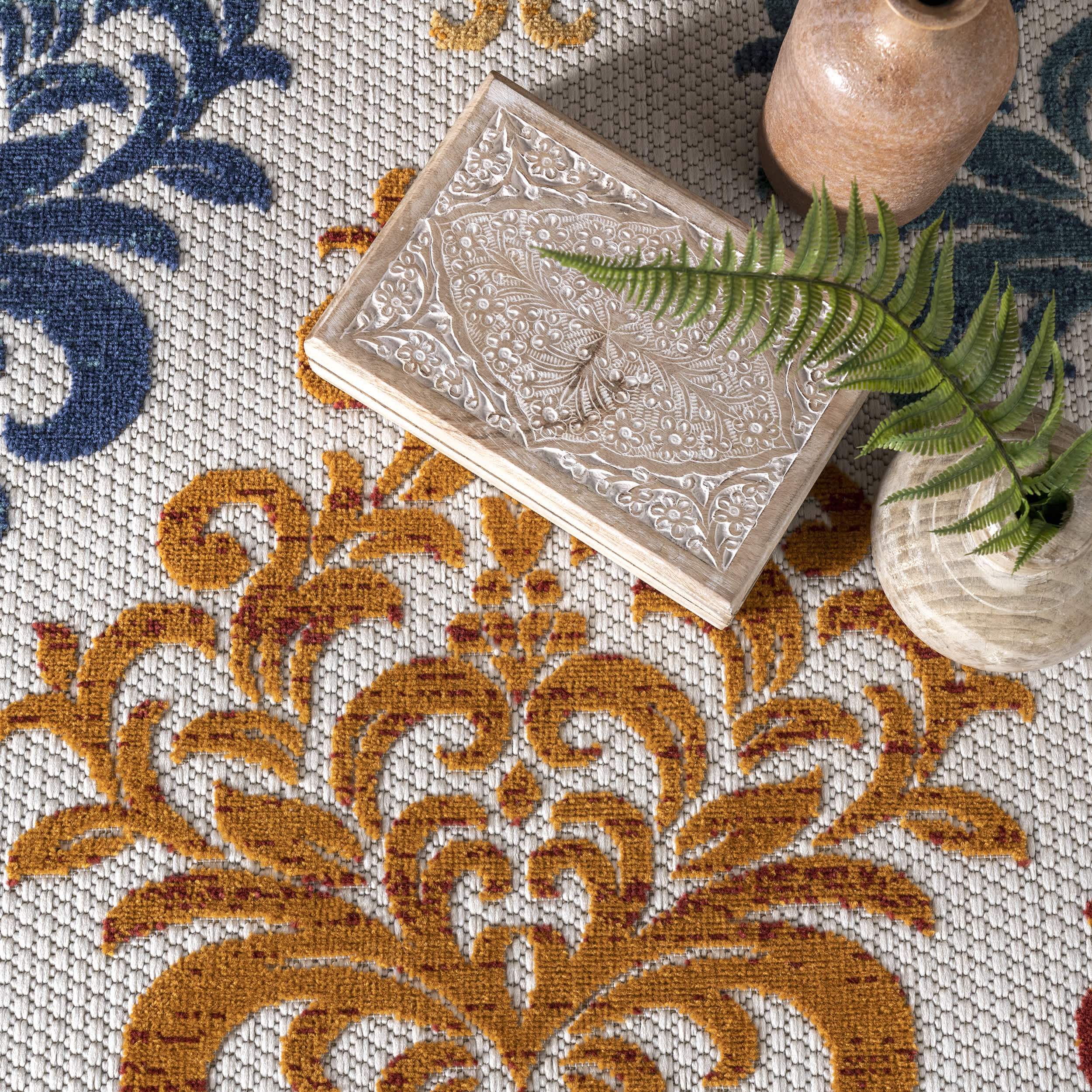Valeria Textured Indoor/Outdoor Area Rug - Image 6