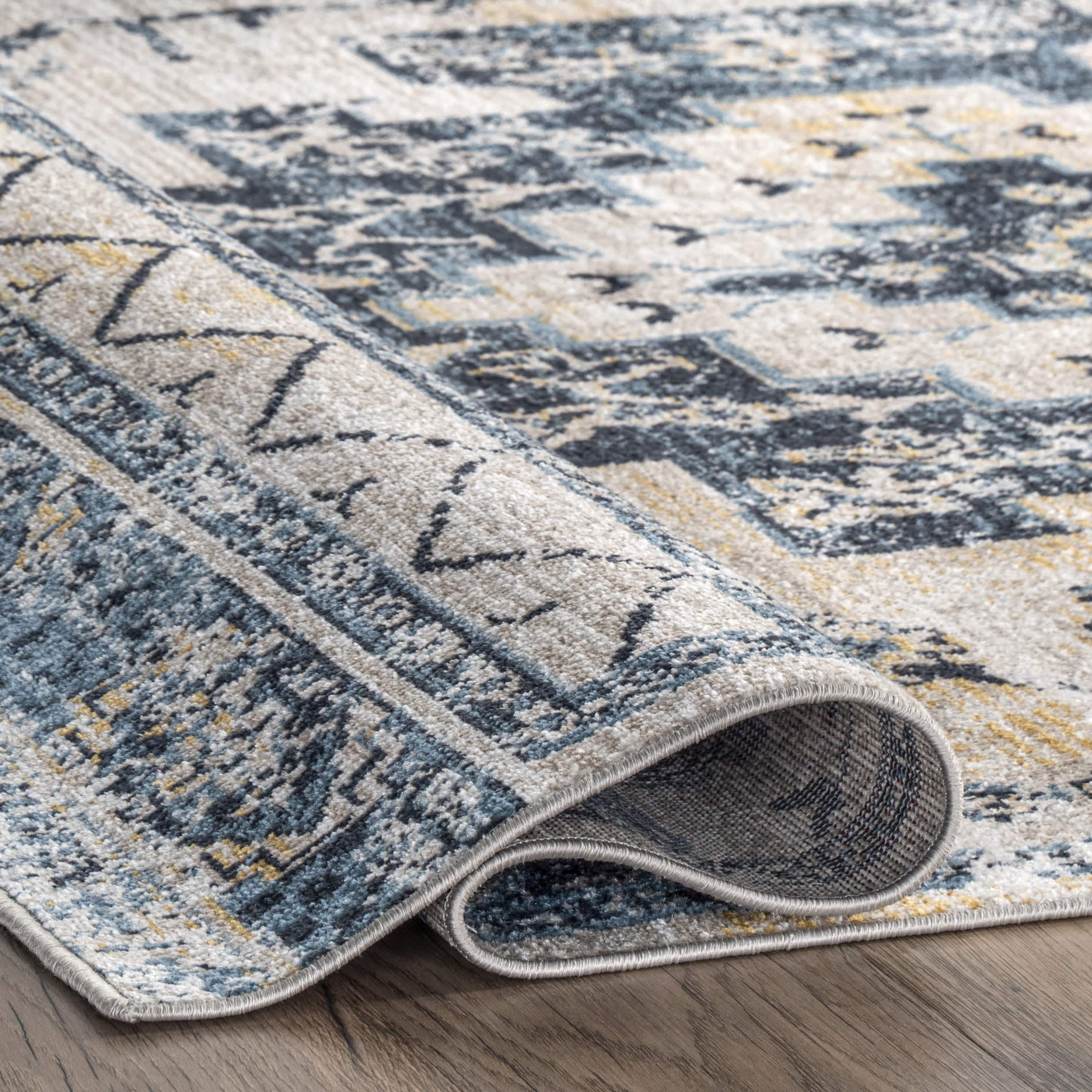 Sonya Machine Washable Vintage Medallion Area Rug - Image 4